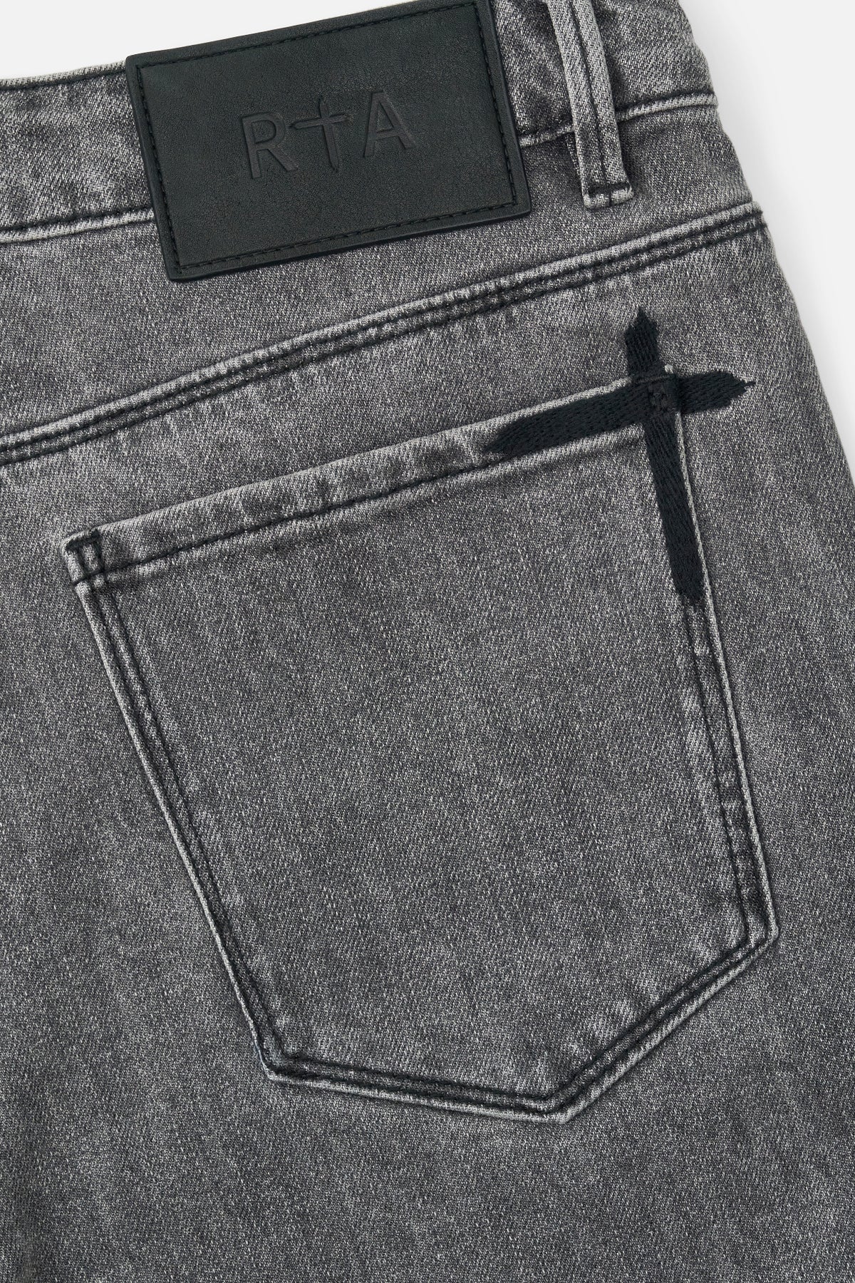 RTA Bryant Skinny Jean | Clouded Mist Cross Patch