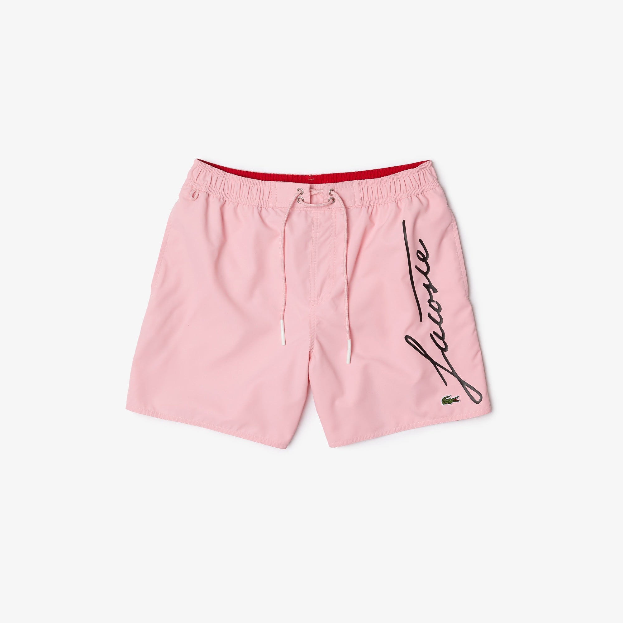 Lacoste Signature Print Light Swimming Trunks
