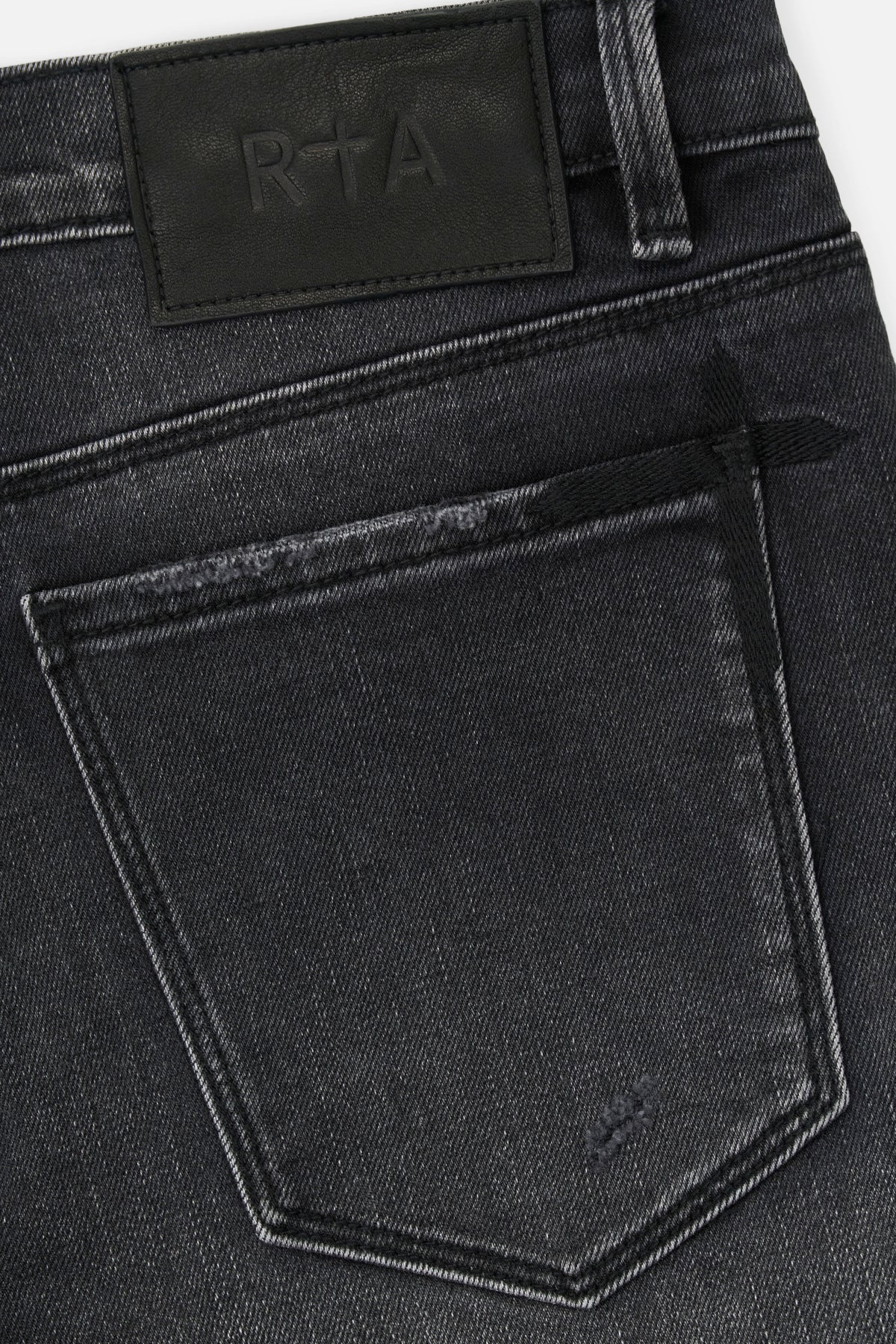 Rta Bryant Jean | Stormy Sky Cross Patch - Blue Jeans