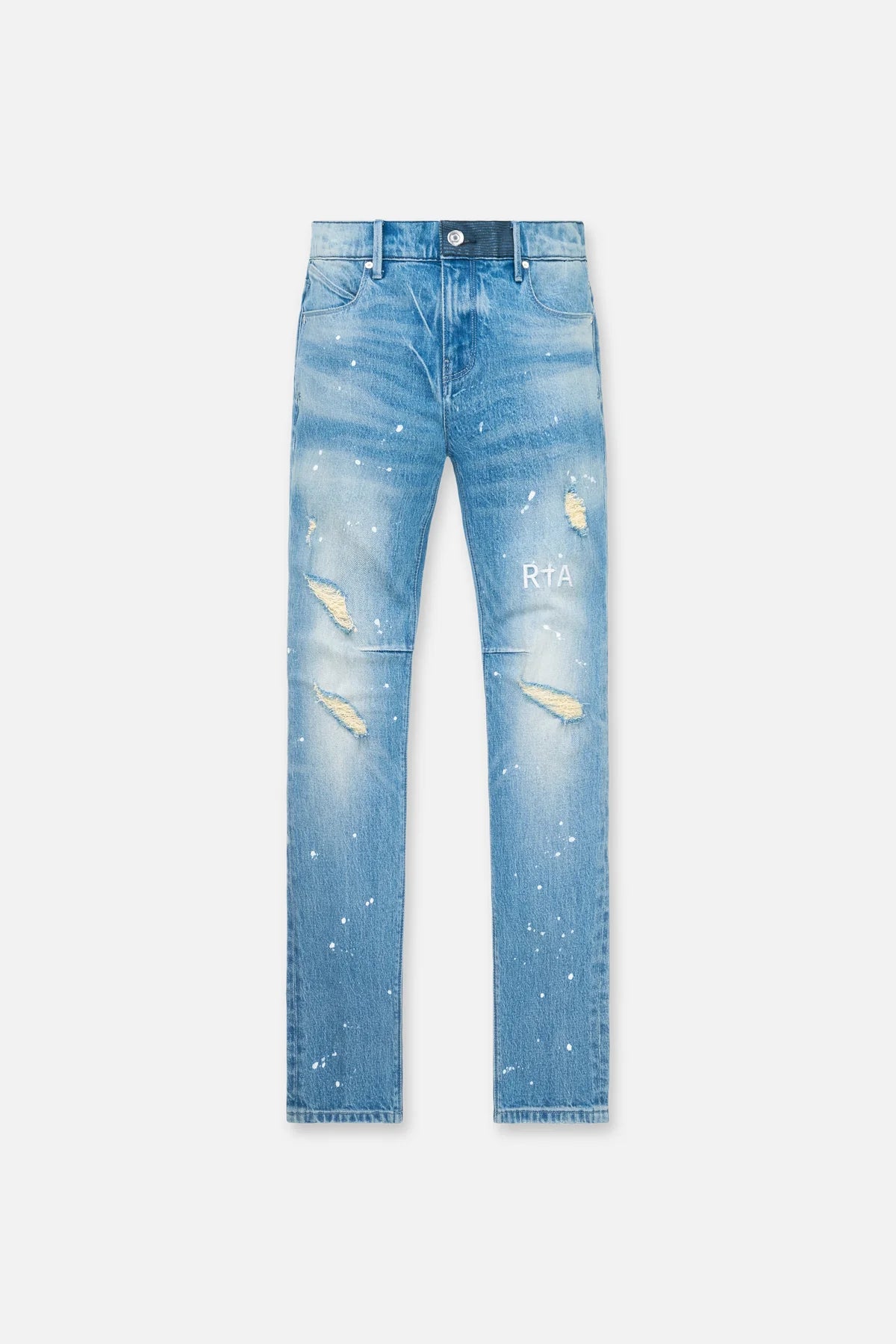 RTA Clayton Skinny Jean | Medium Blue Painted