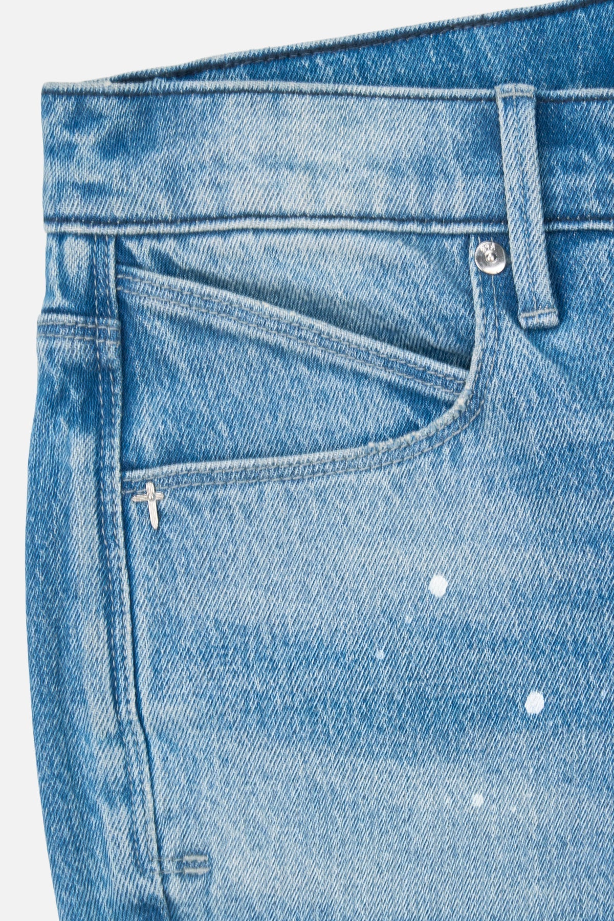 RTA Clayton Skinny Jean | Medium Blue Painted