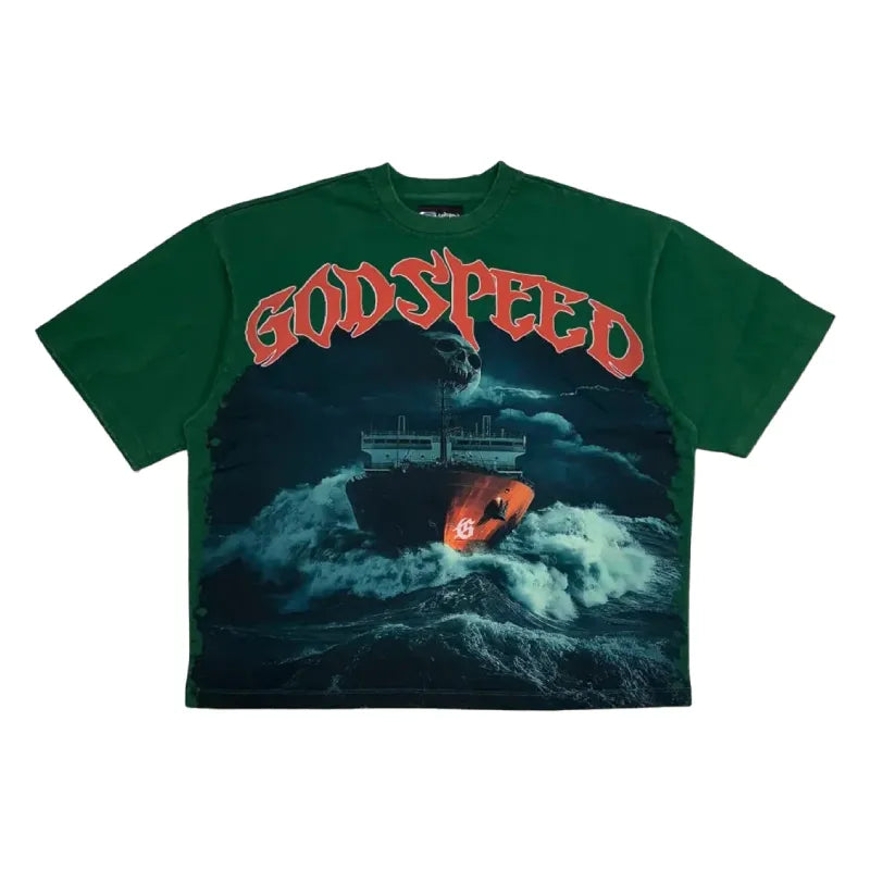 Godspeed Sea Sick T-Shirt (Green)