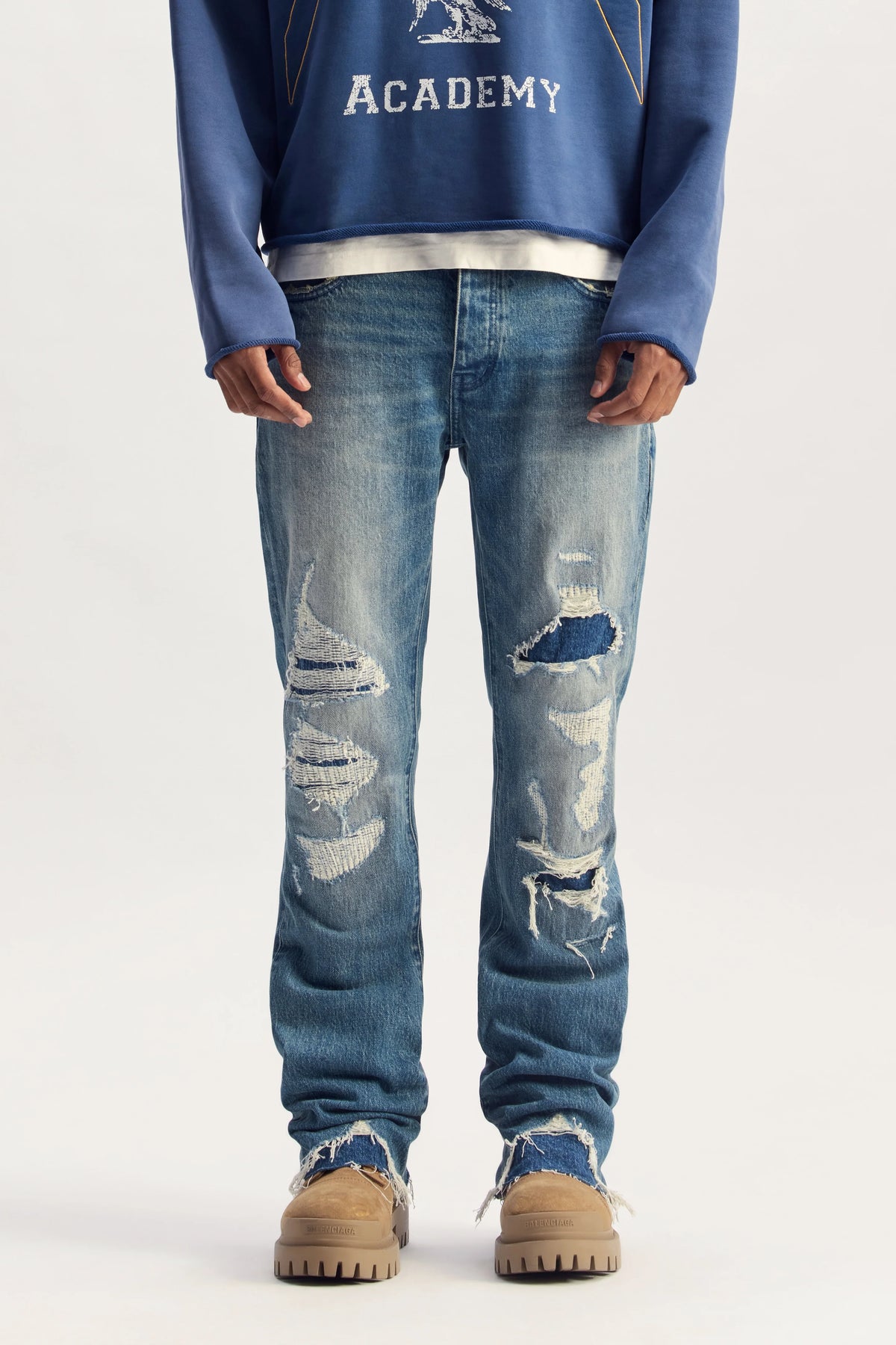 Purple Brand P004 Vintage Heavy Destroy Jeans