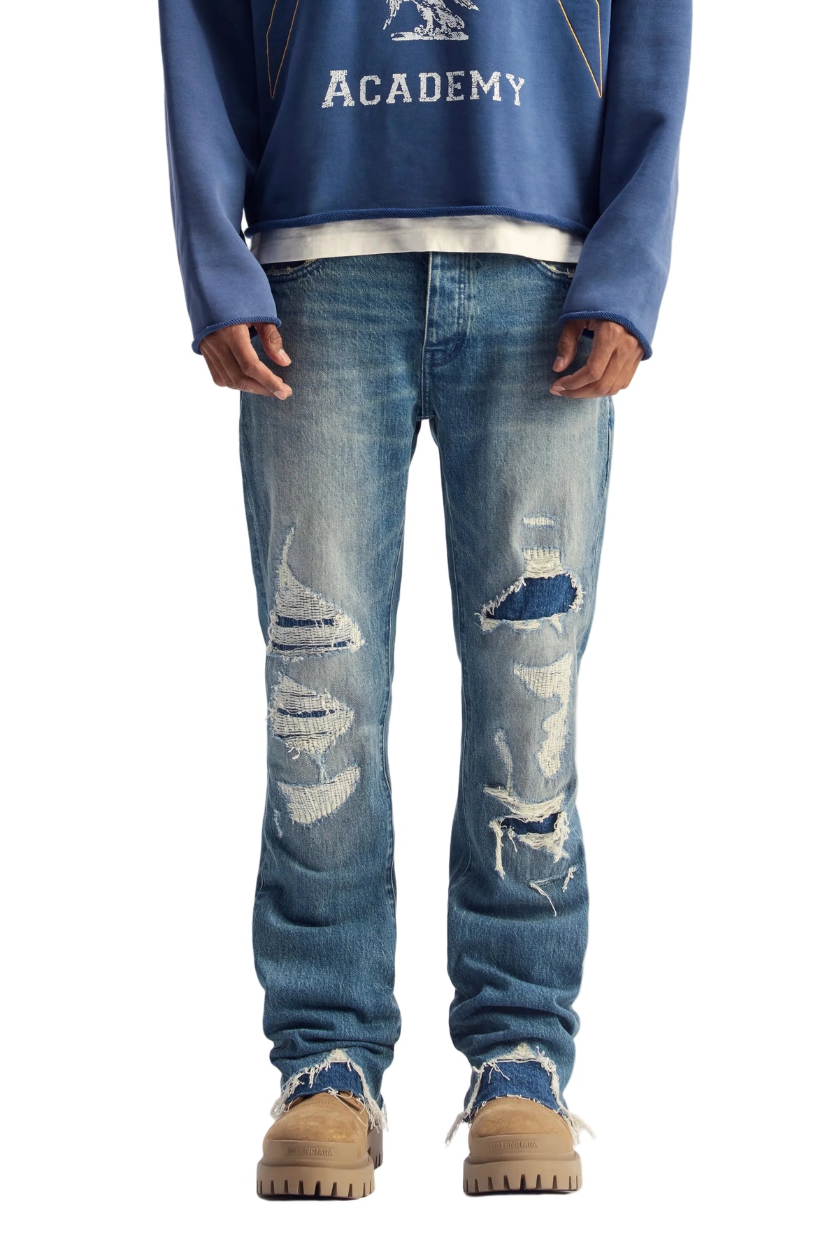 Purple Brand P004 Vintage Heavy Destroy Jeans