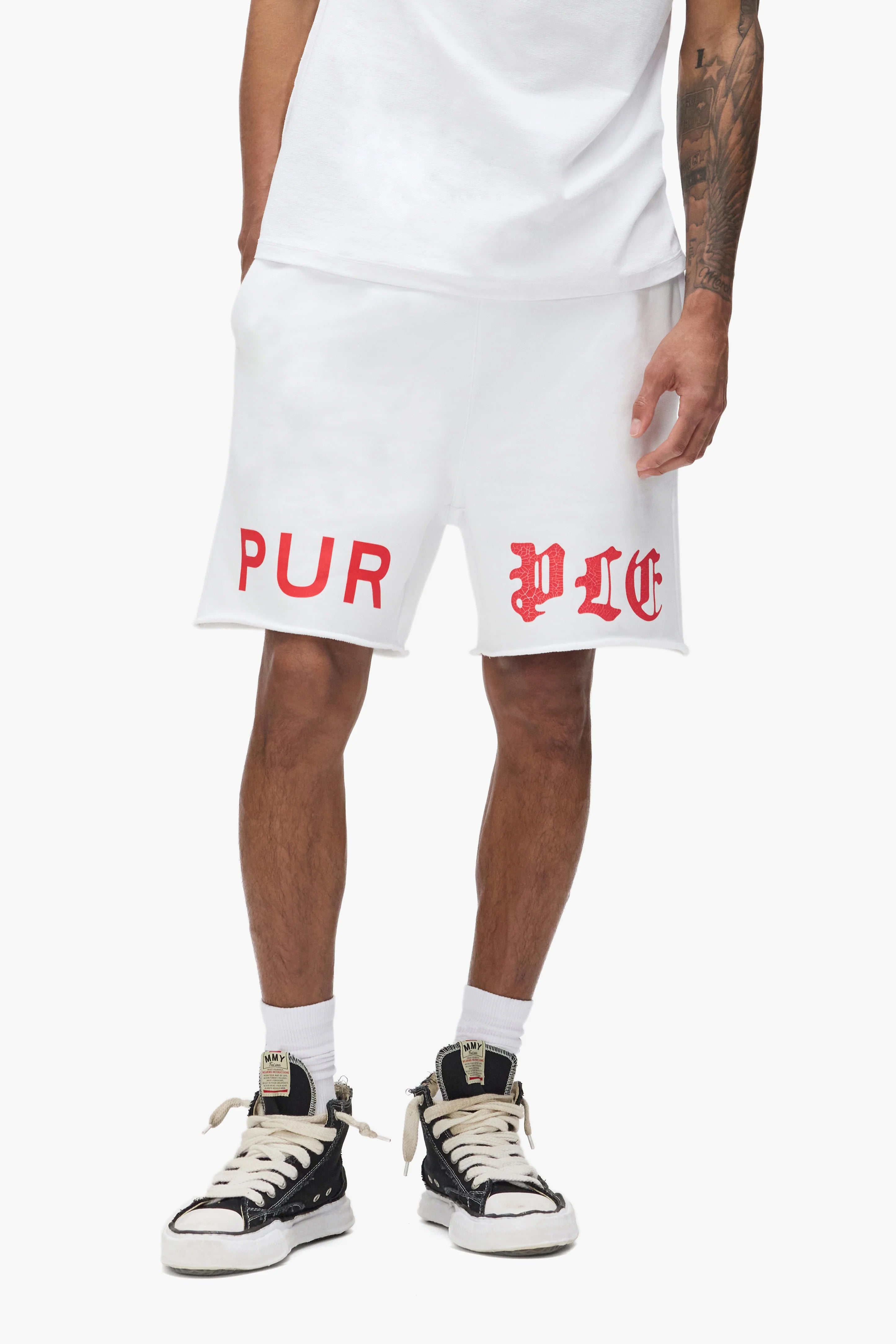 Purple Brand Half & Half Wordmark Short