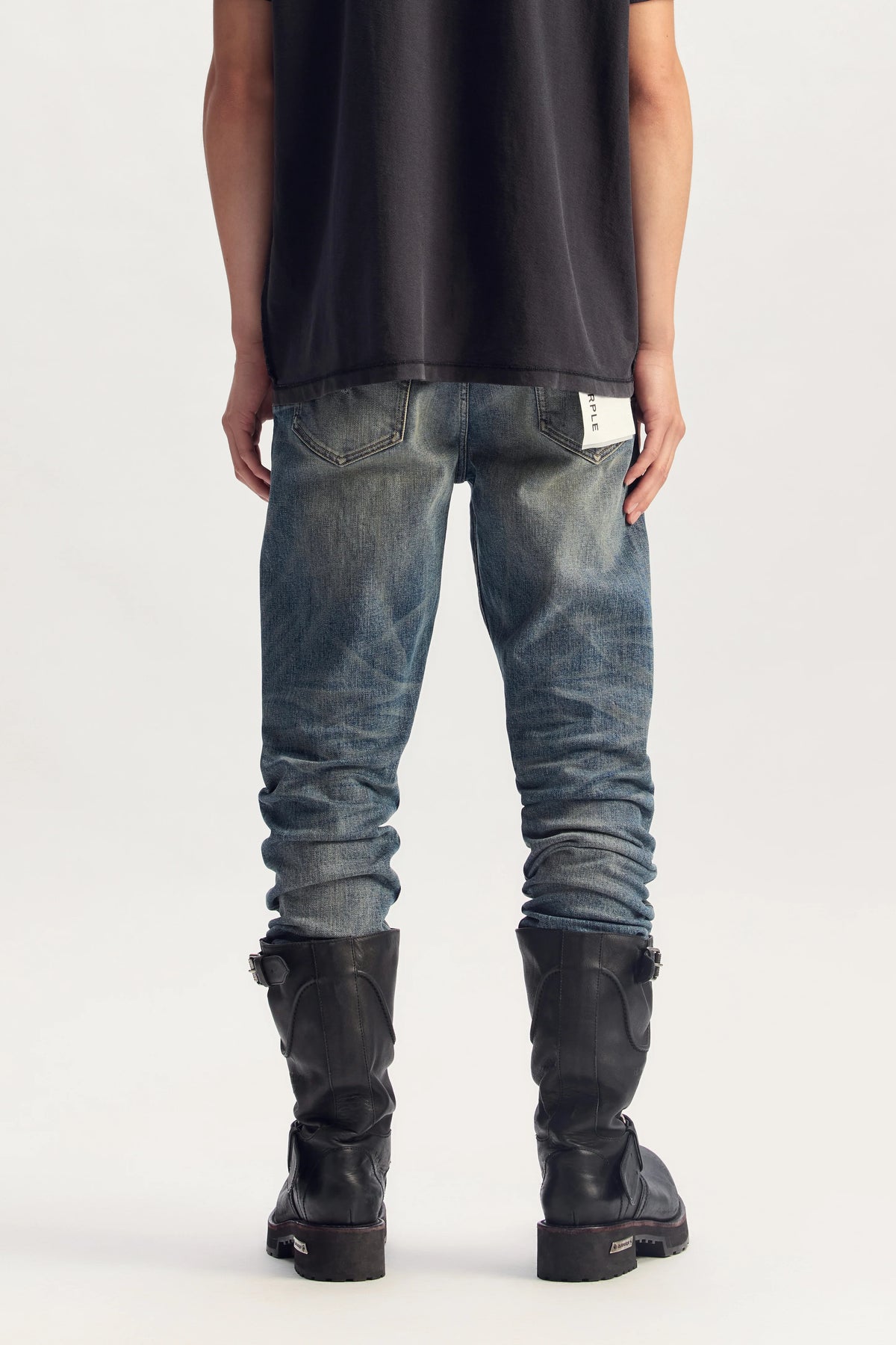 Purple Brand P001 Vintage Oil Stained Jeans
