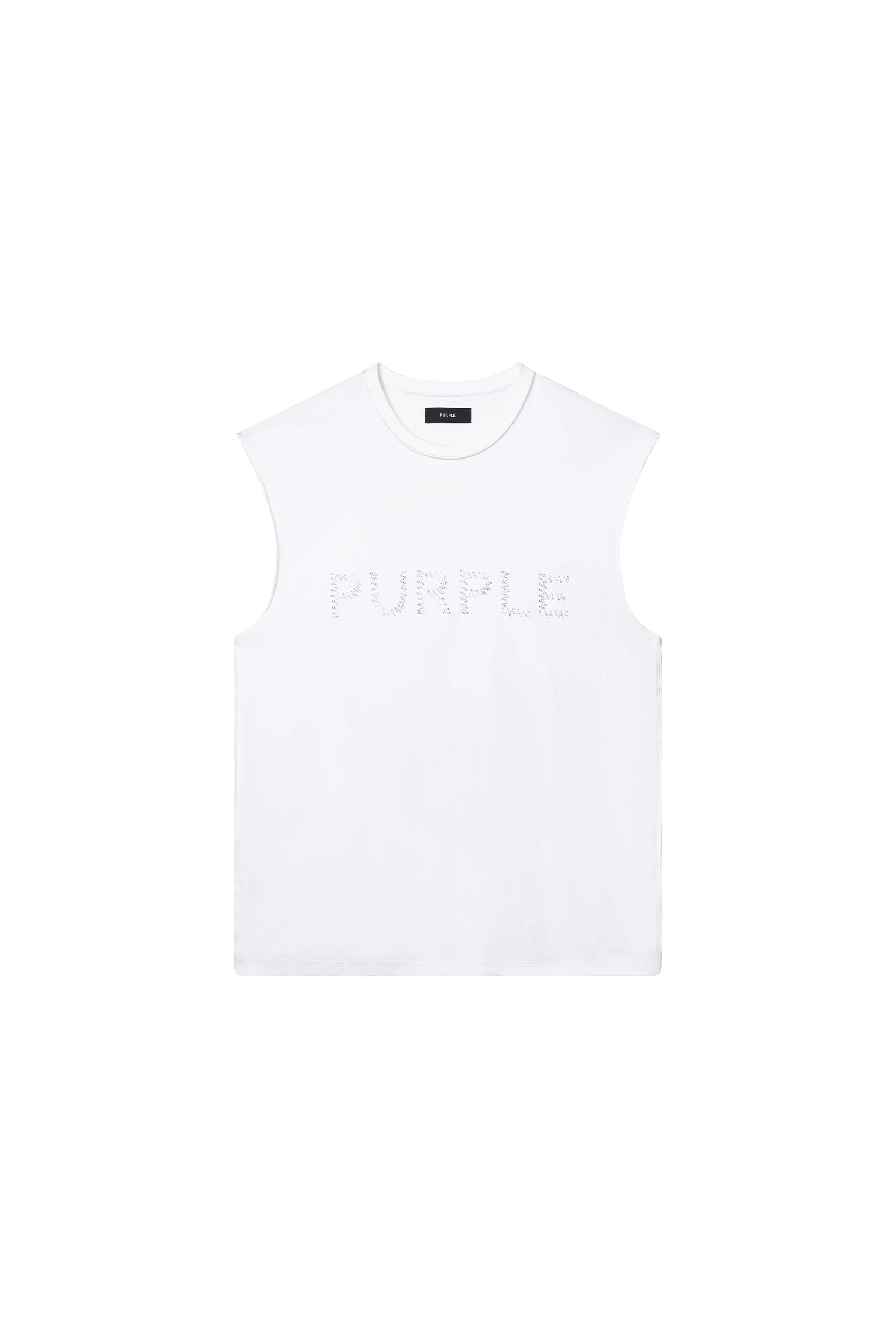 Purple Brand Beaded Wordmark Tank Top