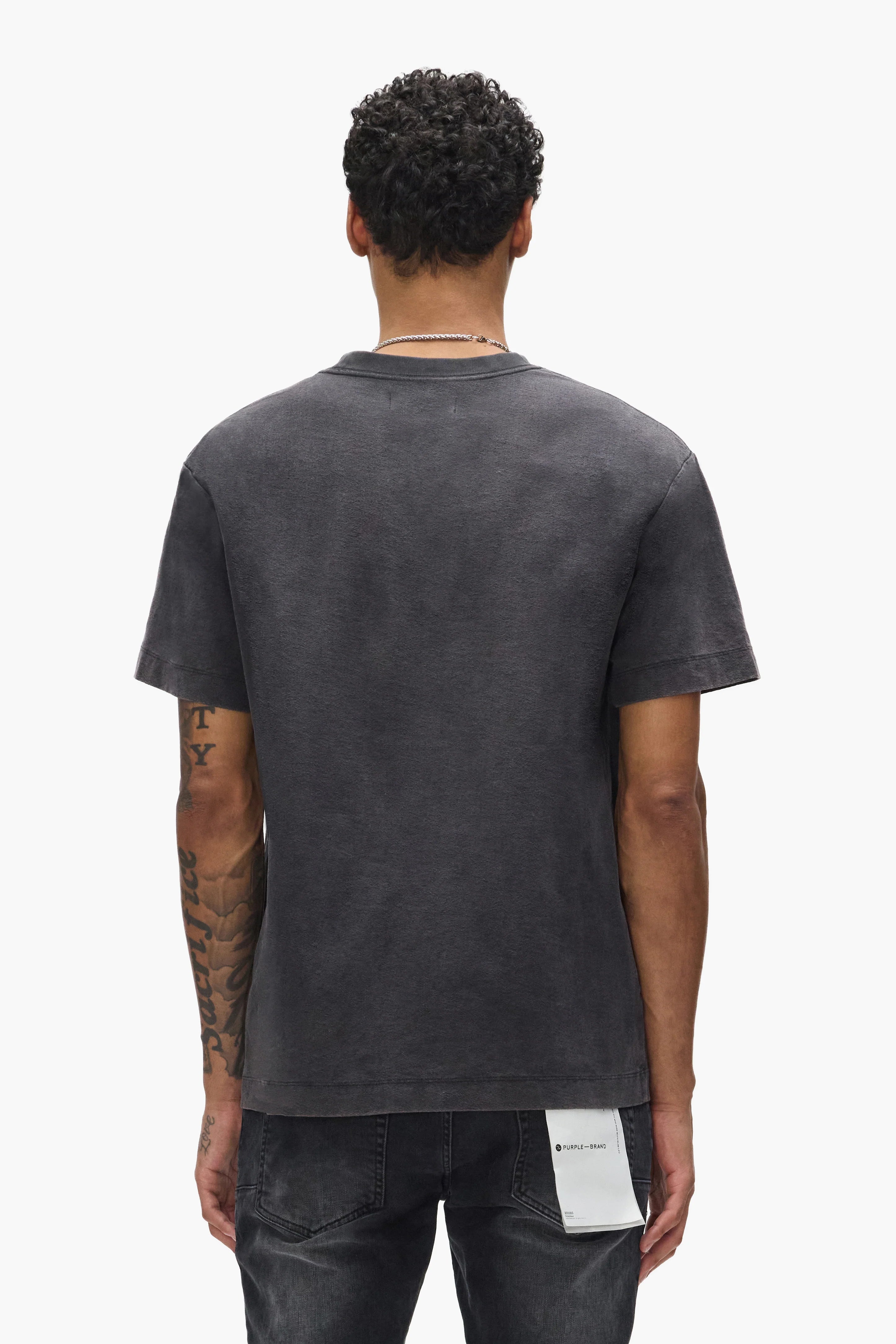 Purple Brand Cube Wordmark Tee
