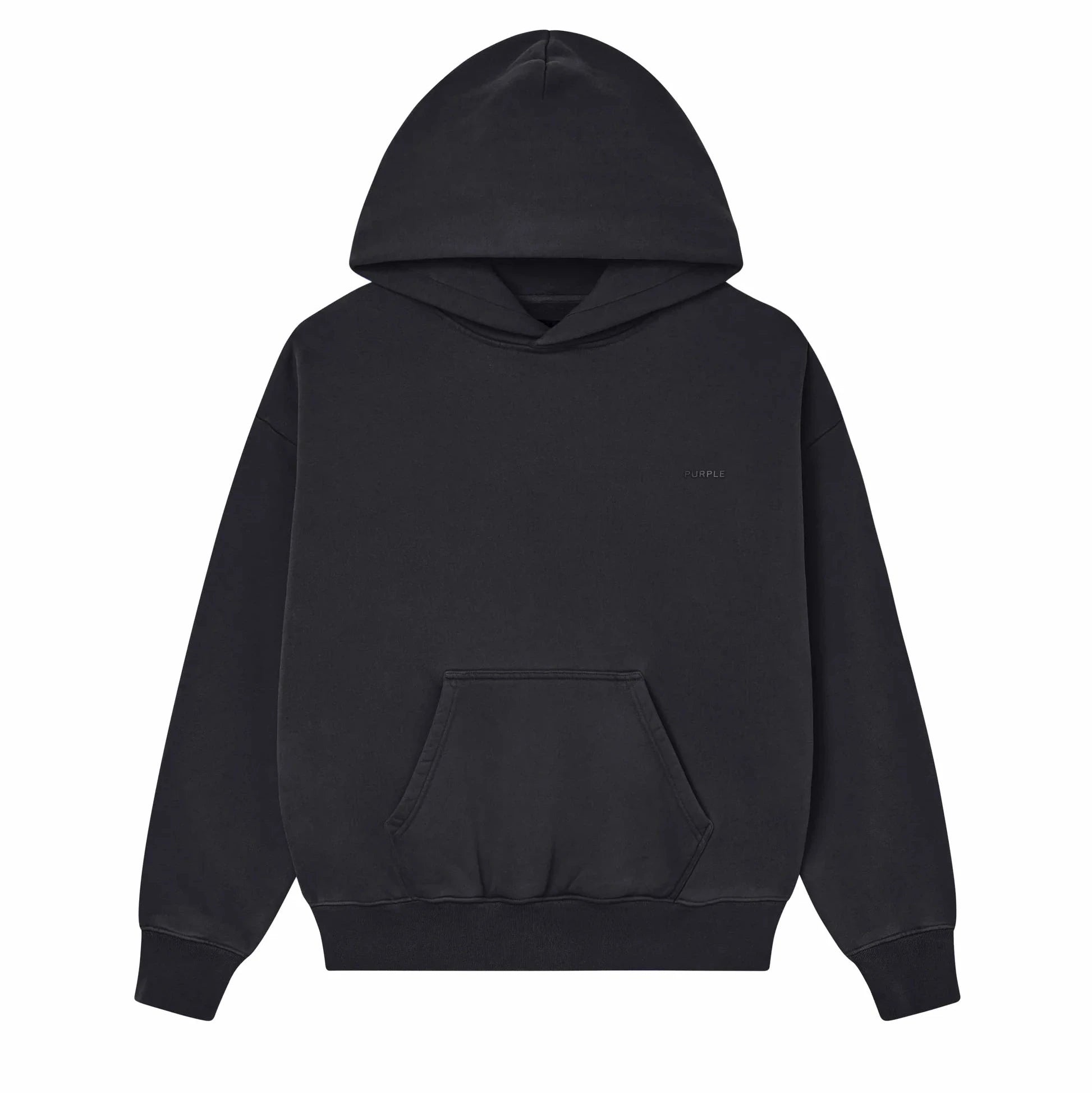 Black Purple Brand hoodie on a white background