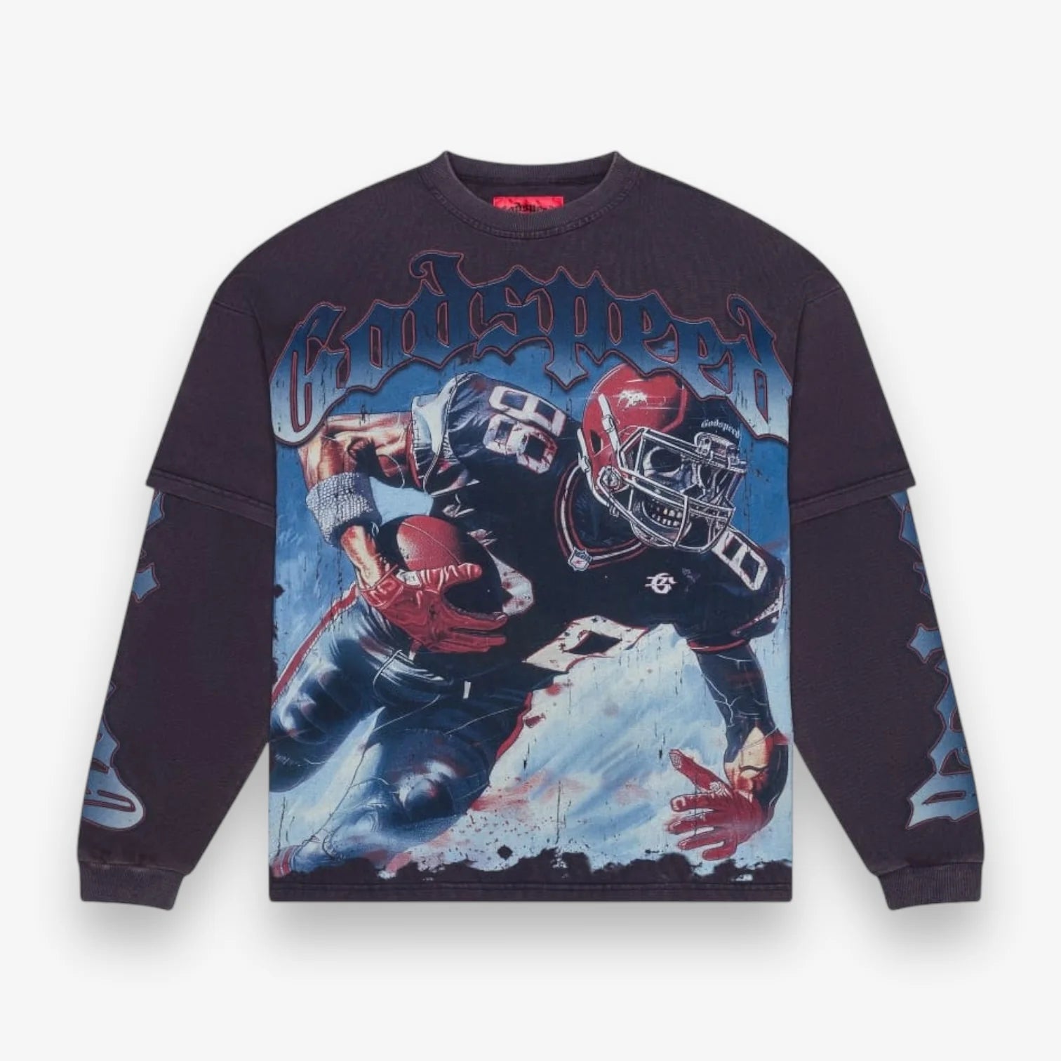 Godspeed Endzone T-Shirt (Navy Wash)