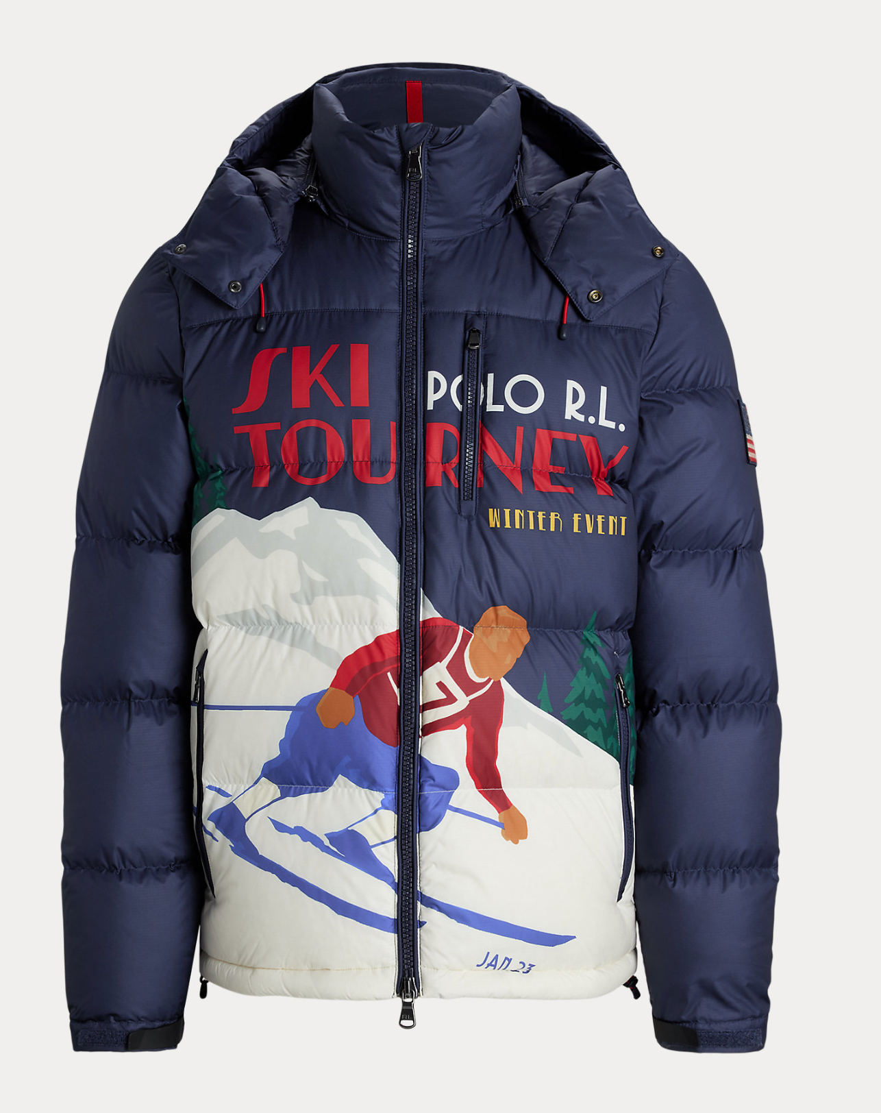 Polo Ralph Lauren The Gorham Skier-Print Down Jacket