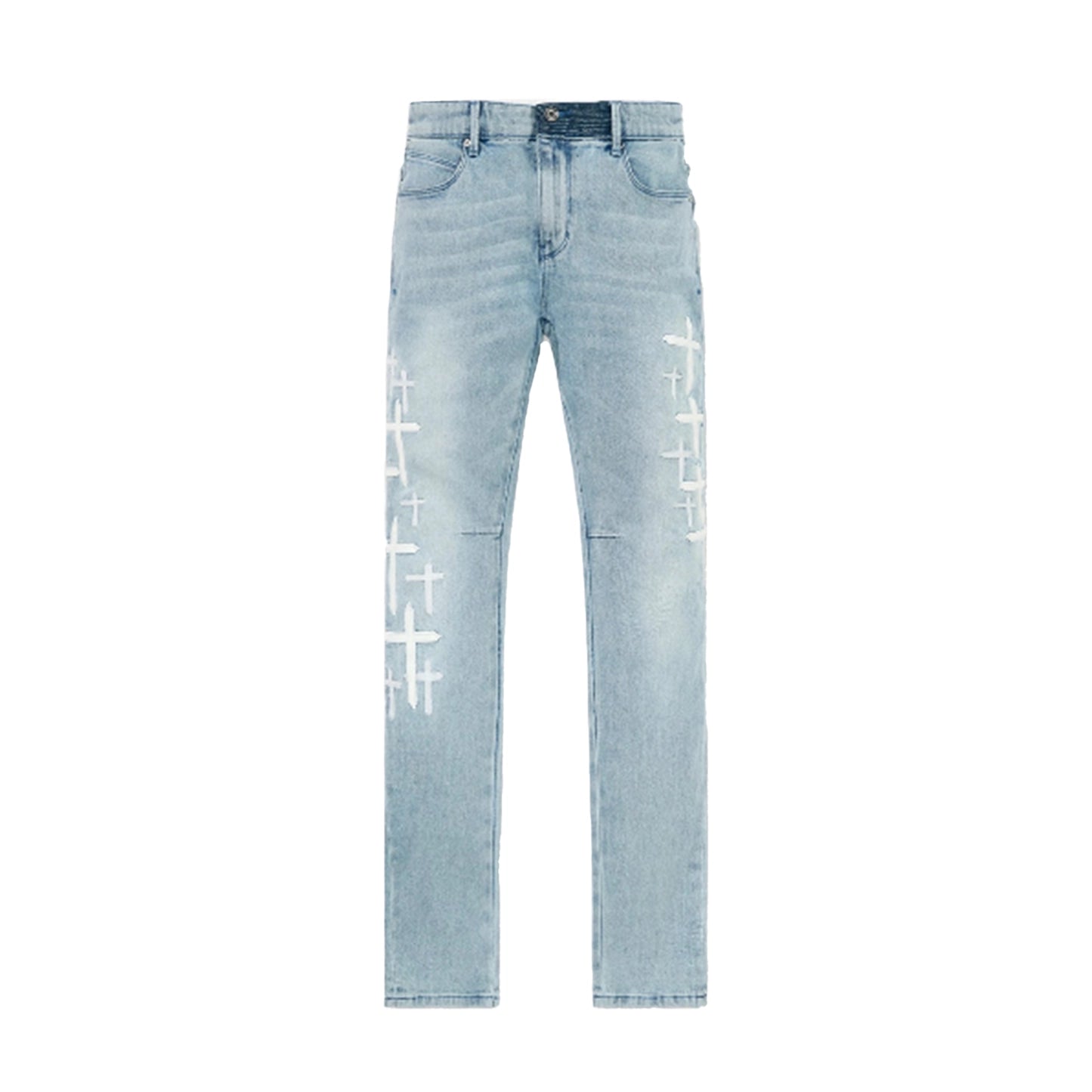 RTA Bryant Skinny Jean | Coastal Drift Cross Patch