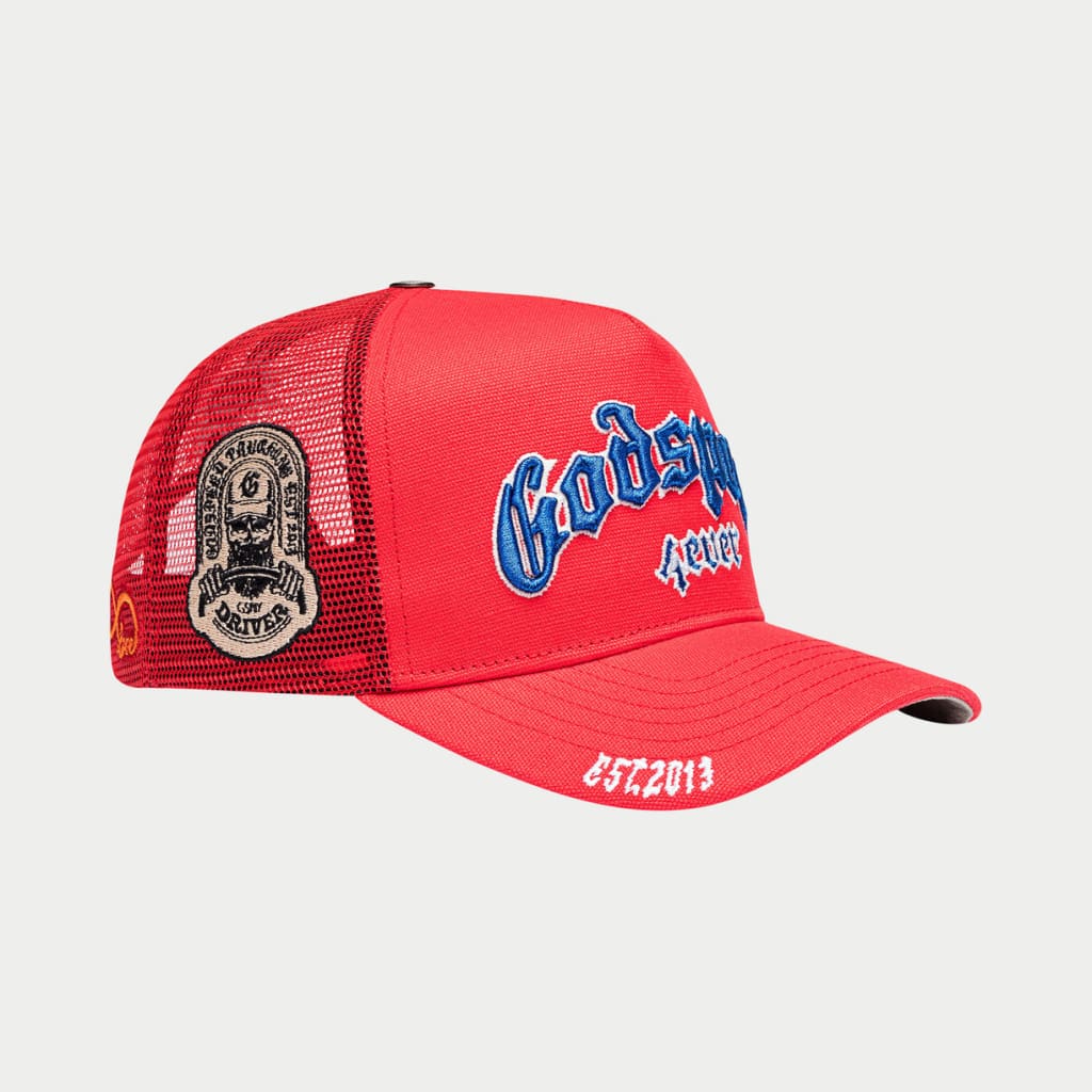 Godspeed GS Forever Trucker Hat (Red/White/Blue)