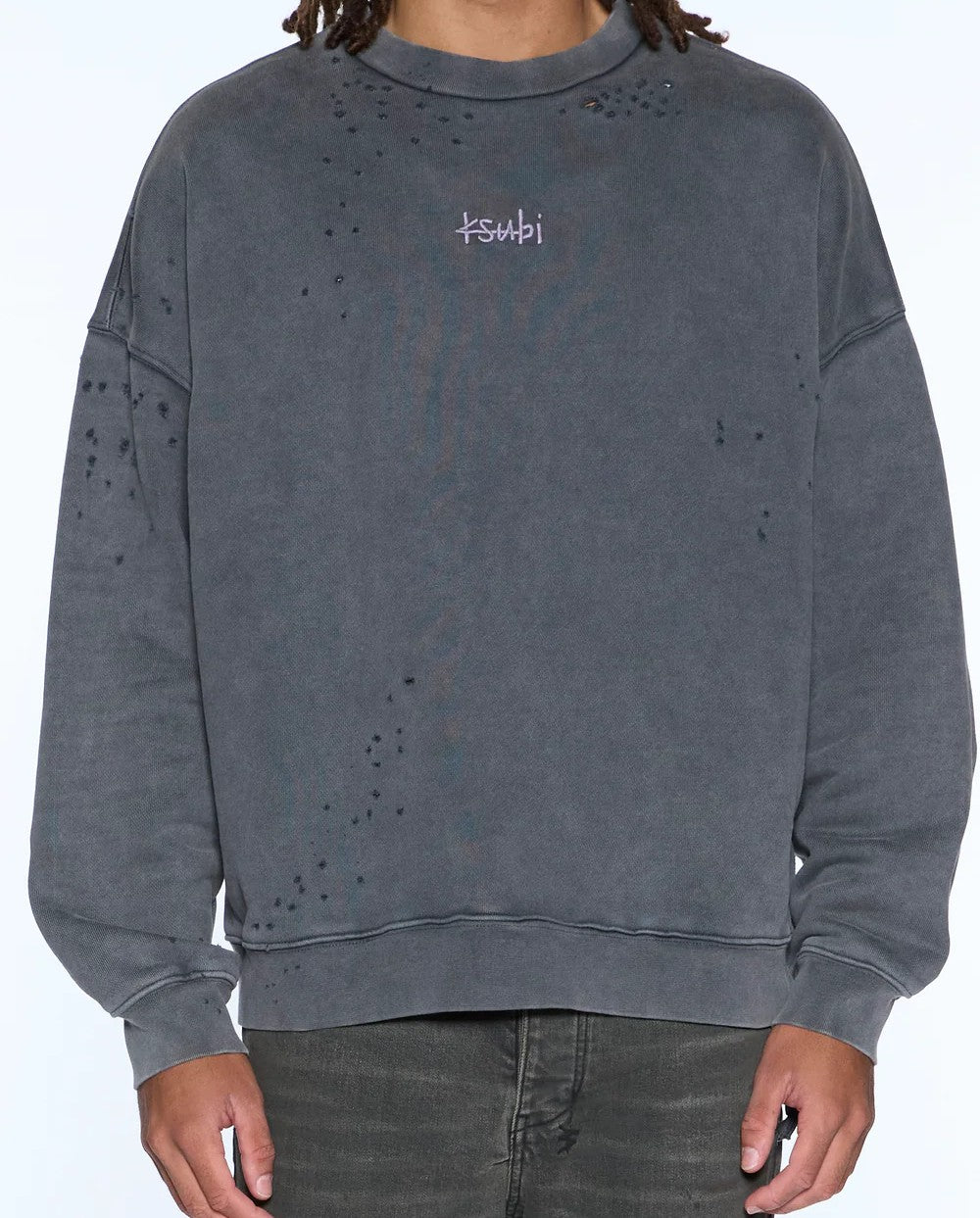 Ksubi Spirit Ekcess Crewneck Washed Grey