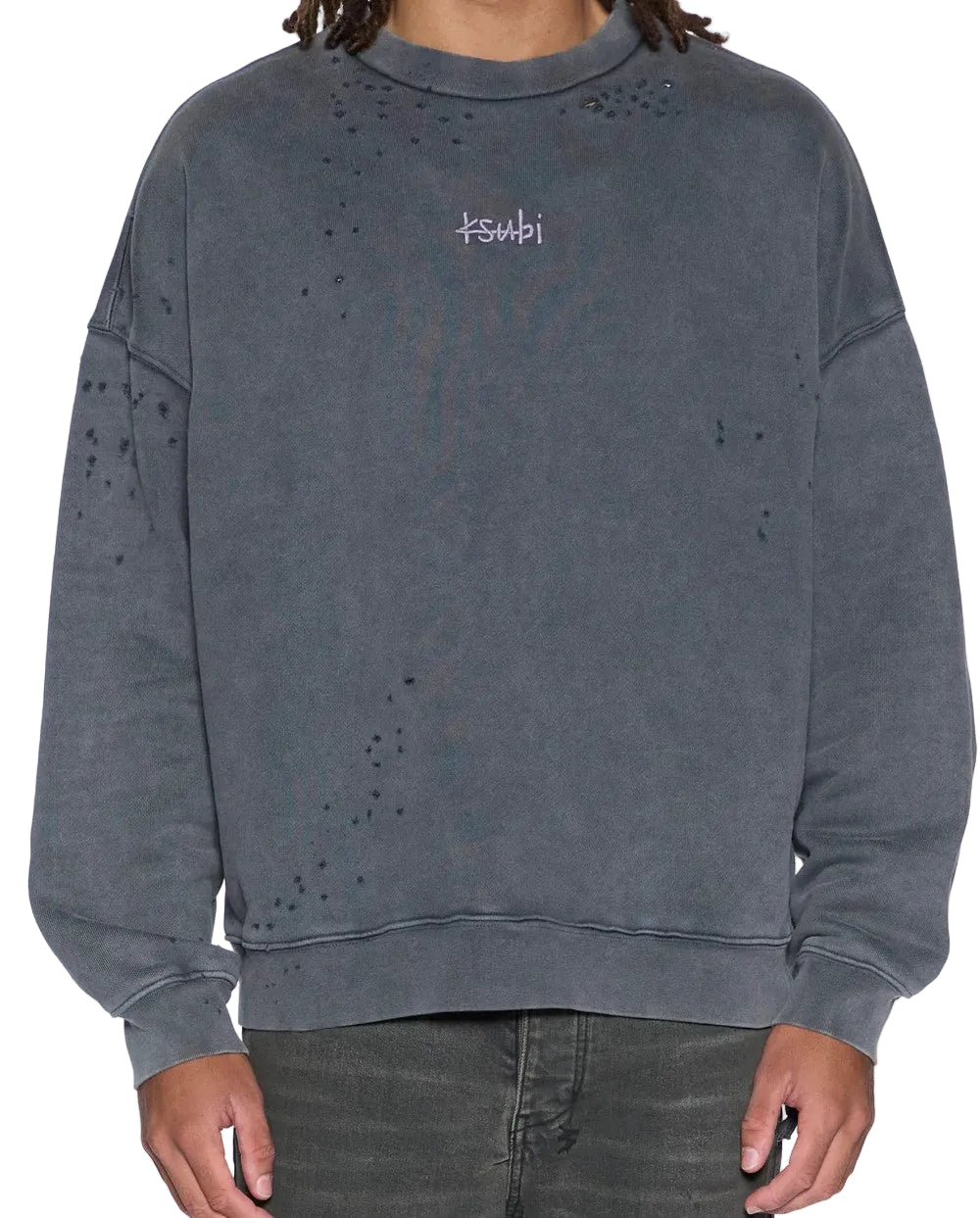 Ksubi Spirit Ekcess Crewneck Washed Grey