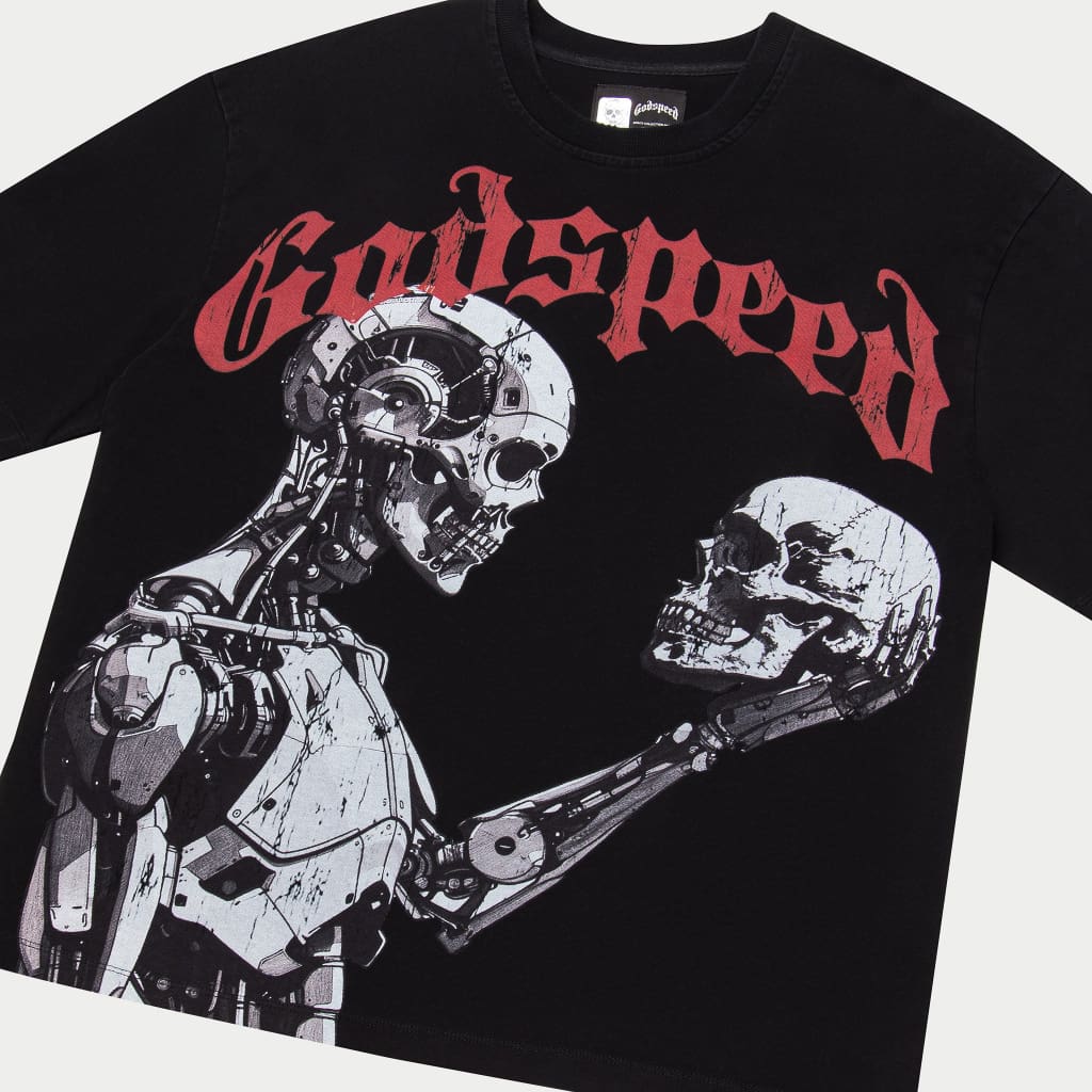 Godspeed Mankind vs Ai III T-Shirt (Black/Red)