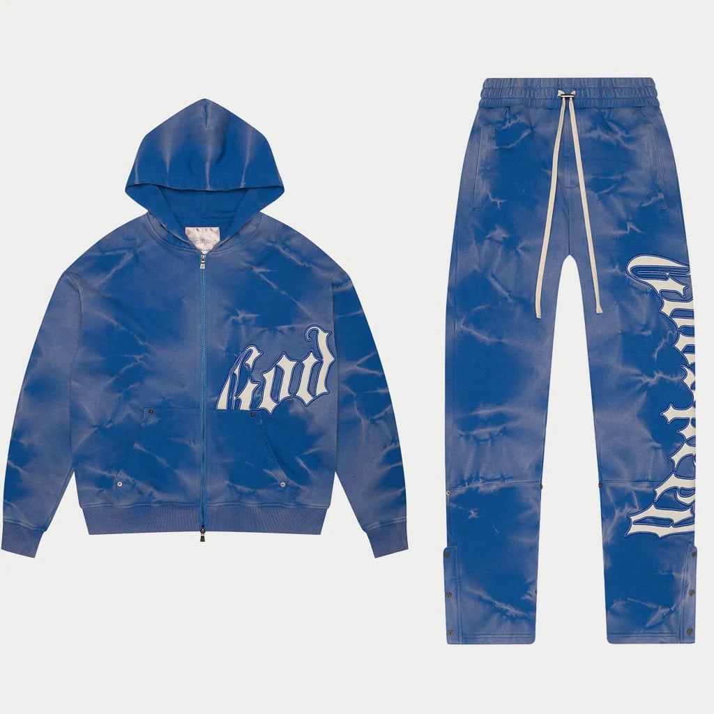 Godspeed Og Logo Sweatsuit (Blue Tie-Dye)