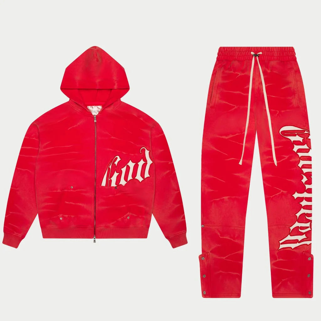 Godspeed Og Logo Sweatsuit (Red Tie-Dye)