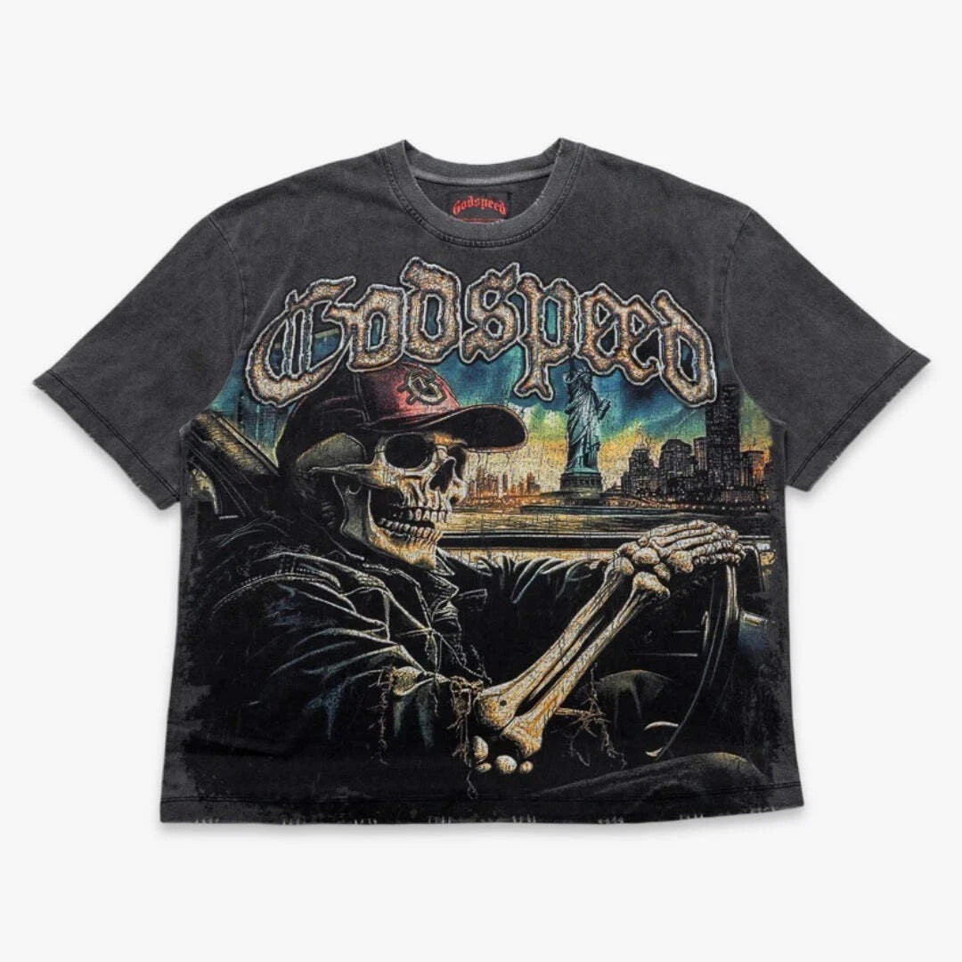 Godspeed Sightseeing T-Shirt (Grey Wash)