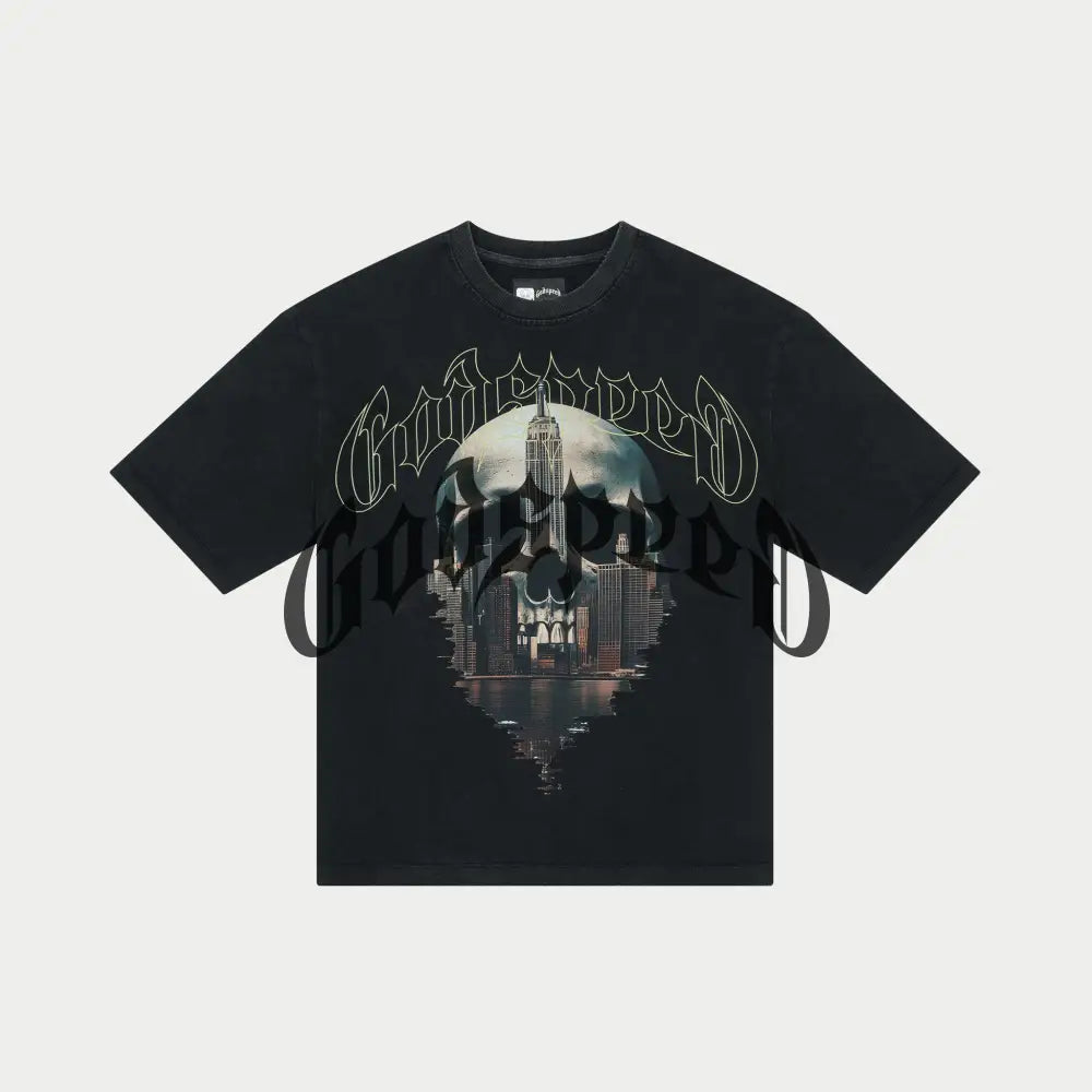 Godspeed Skyline T-Shirt (Black Wash)