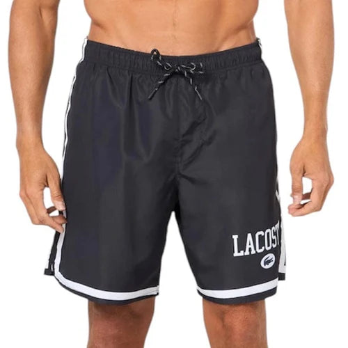 Lacoste Men’s Logo Printed Swim Trunks
