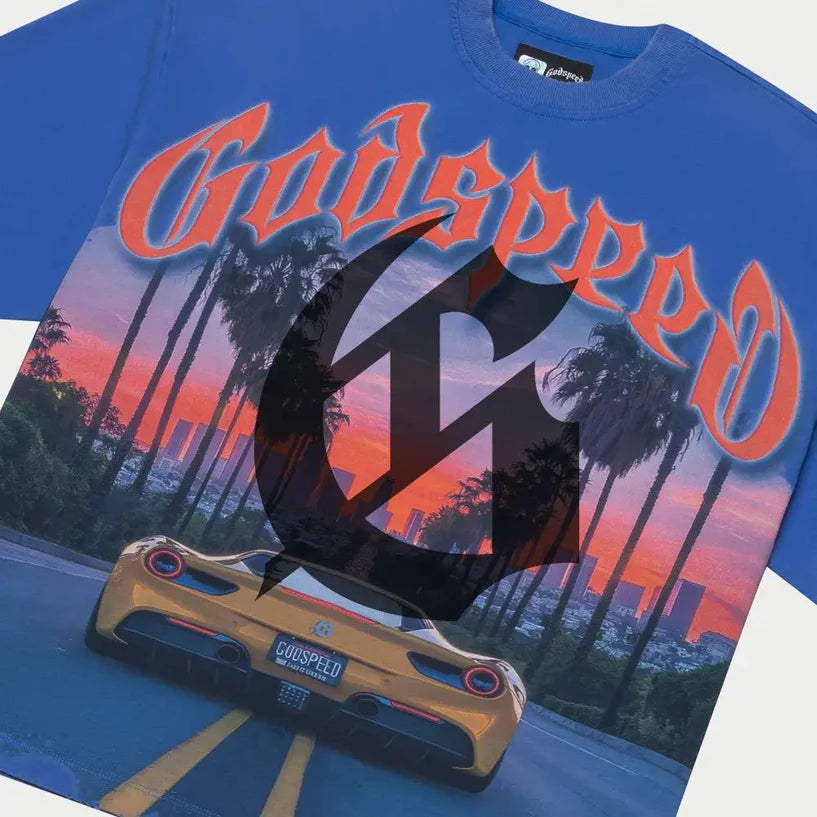 Godspeed Sunset Blvd T-Shirt (Royal)