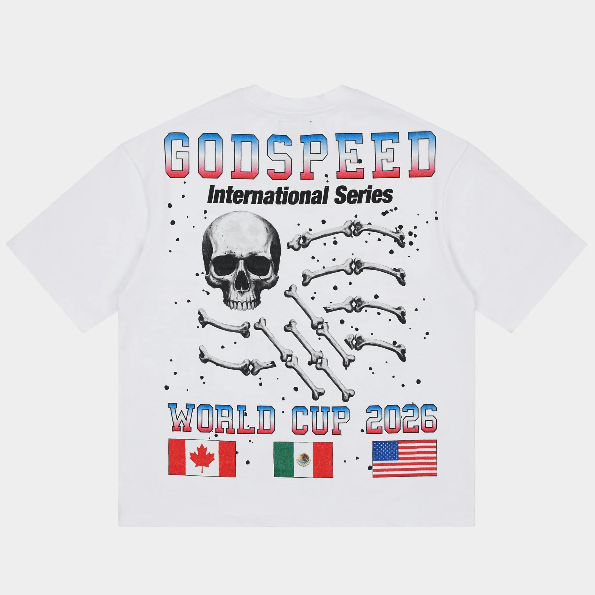 Godspeed Planet Football T-Shirt (White)