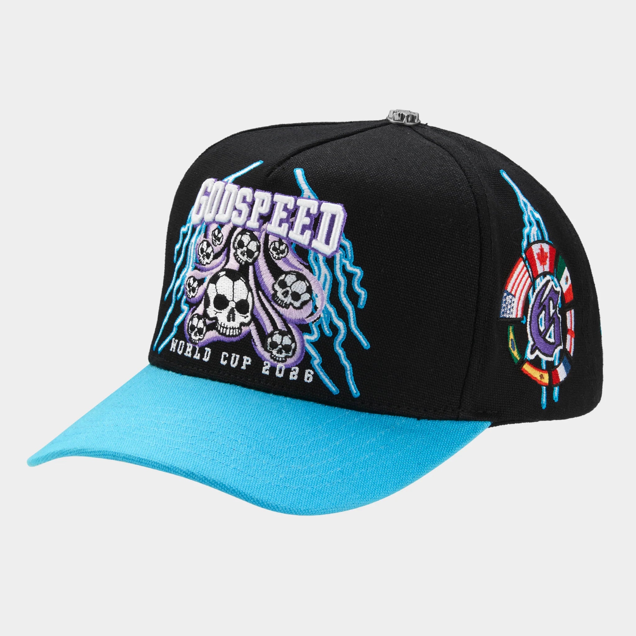 Godspeed '26 GSWC Voltage Hat (Black/Aqua)
