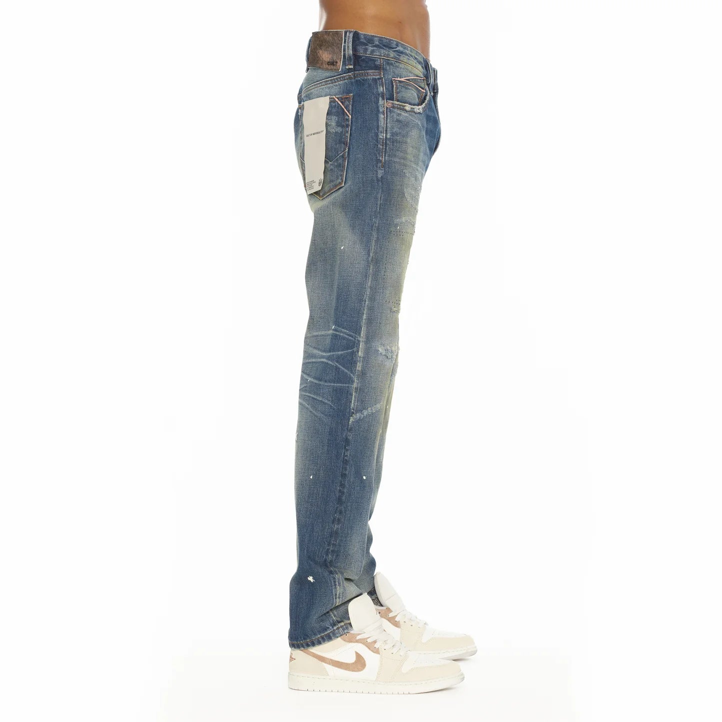 Cult Of Individuality Rocker Slim Straight 602 Jeans In Baltic