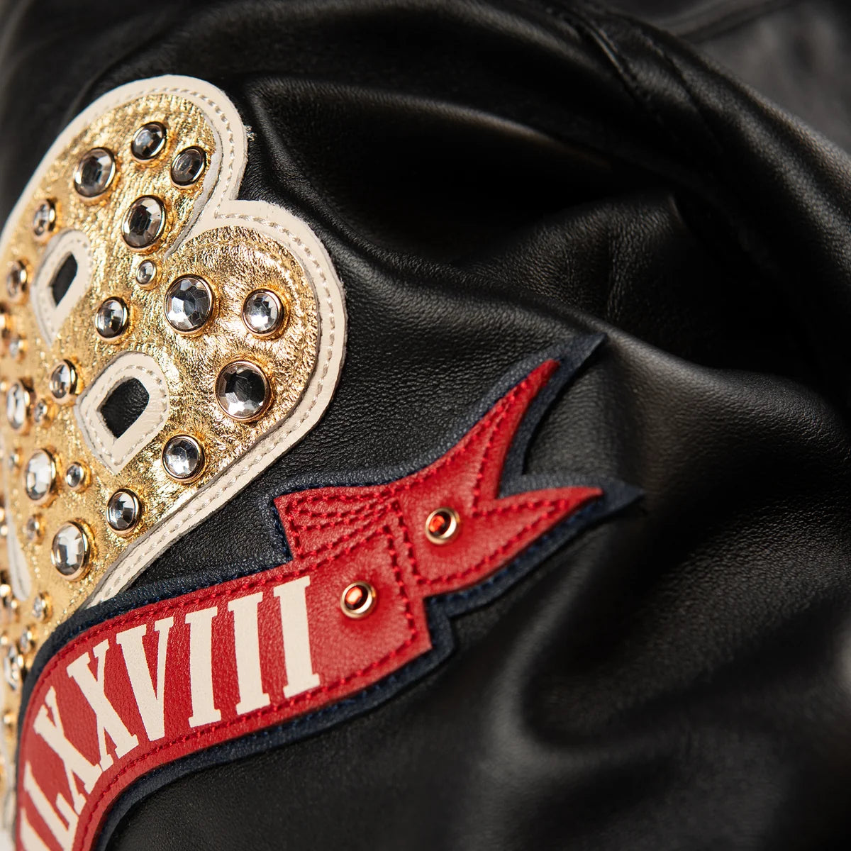 Pelle Pelle  Unraveled Anniversary Jacket “Studs & Rhinestone”
