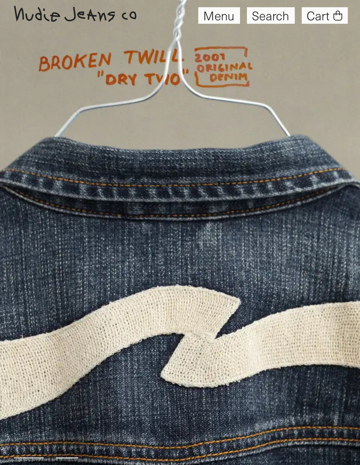 Nudie Conny Denim Jacket Big Wave
