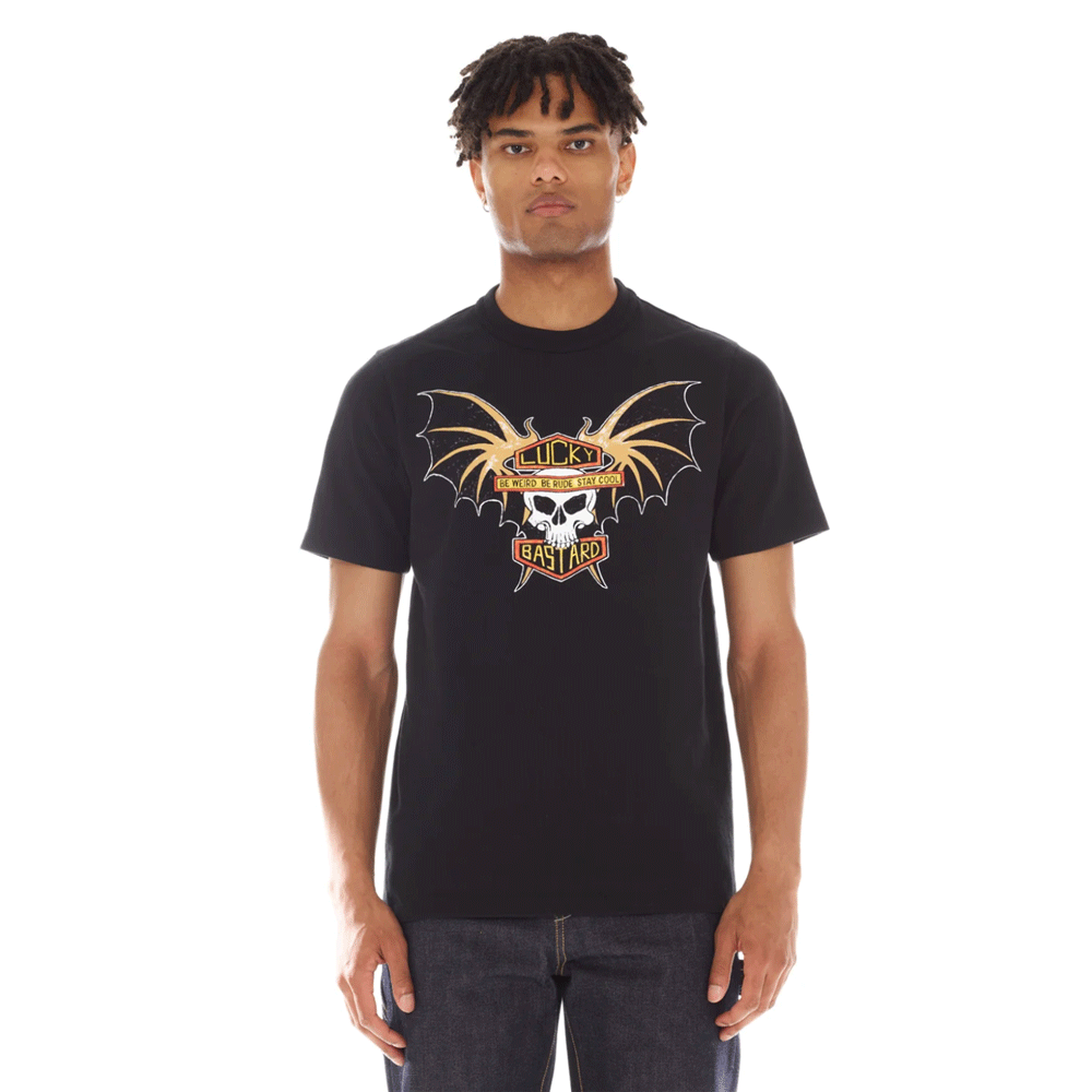 Cult Of Individuality Short Sleeve Crew Neck Tee "Lucky Bat"