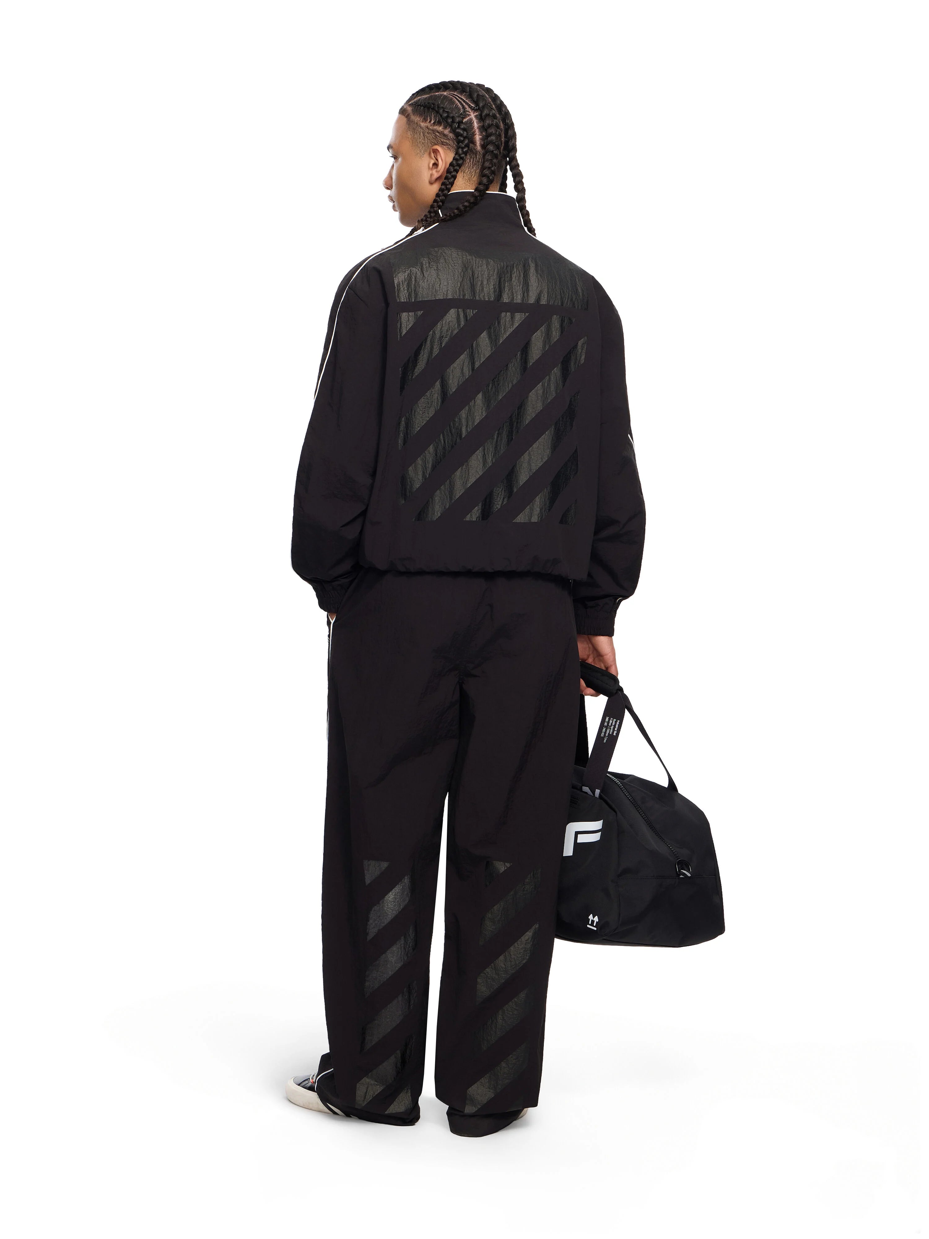 L/AB c/o Off-White L/AB Contrast Piping Diagonal Tracksuit