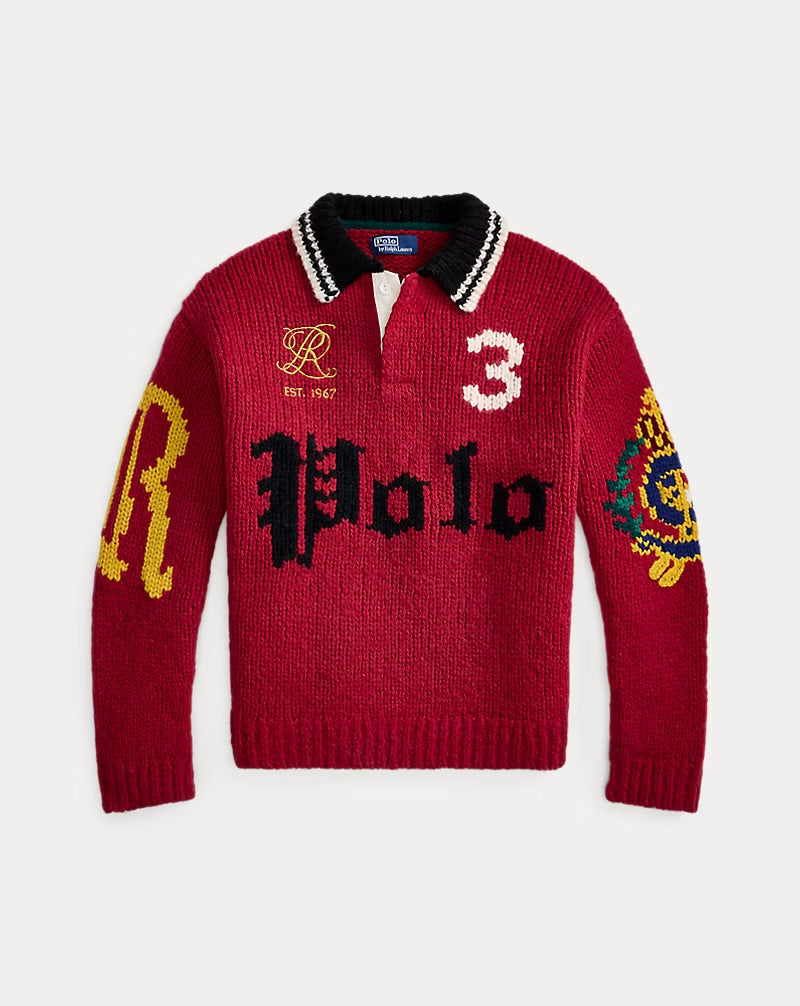 Polo Ralph Lauren Relaxed Fit Polo-Collar Sweater