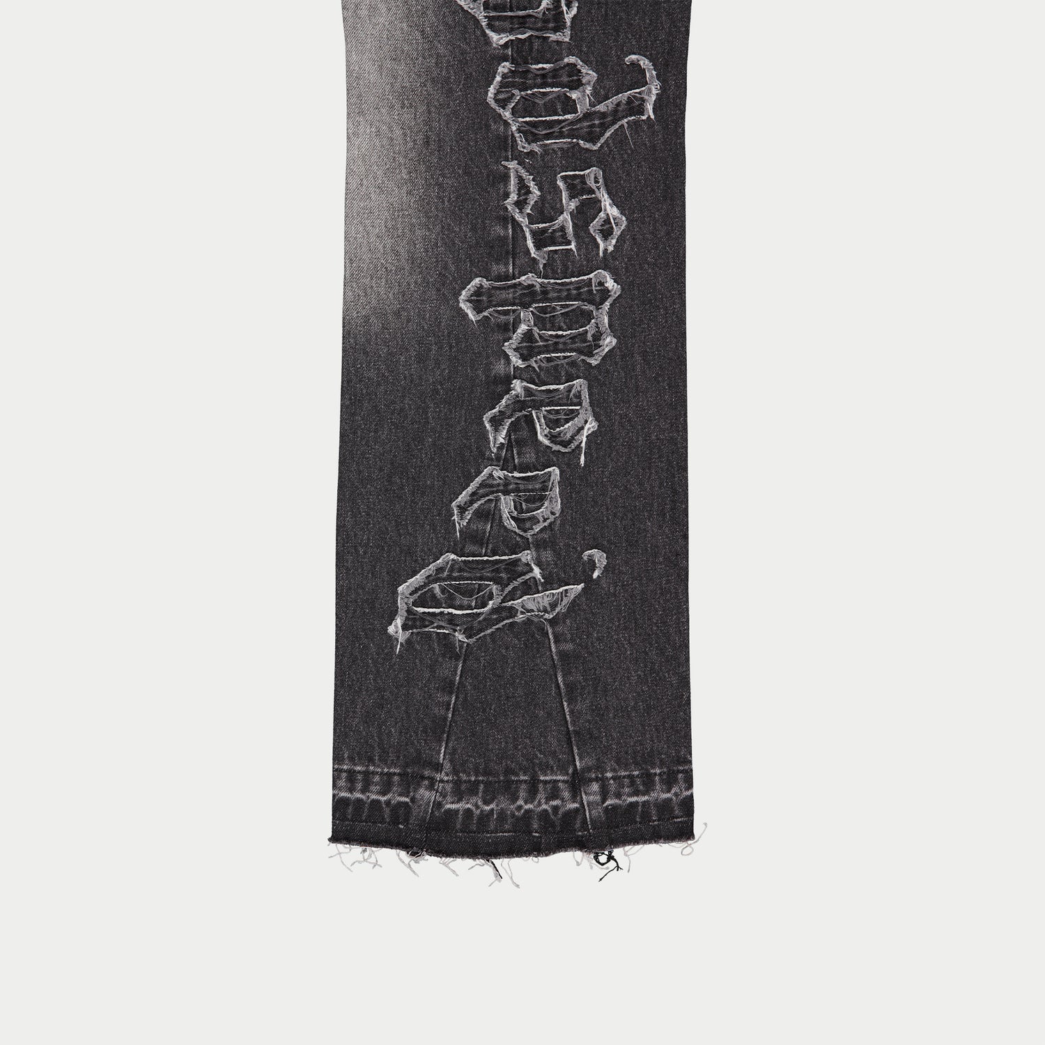 Godspeed Og Logo Flared Denim Stitched (Grey Wash)