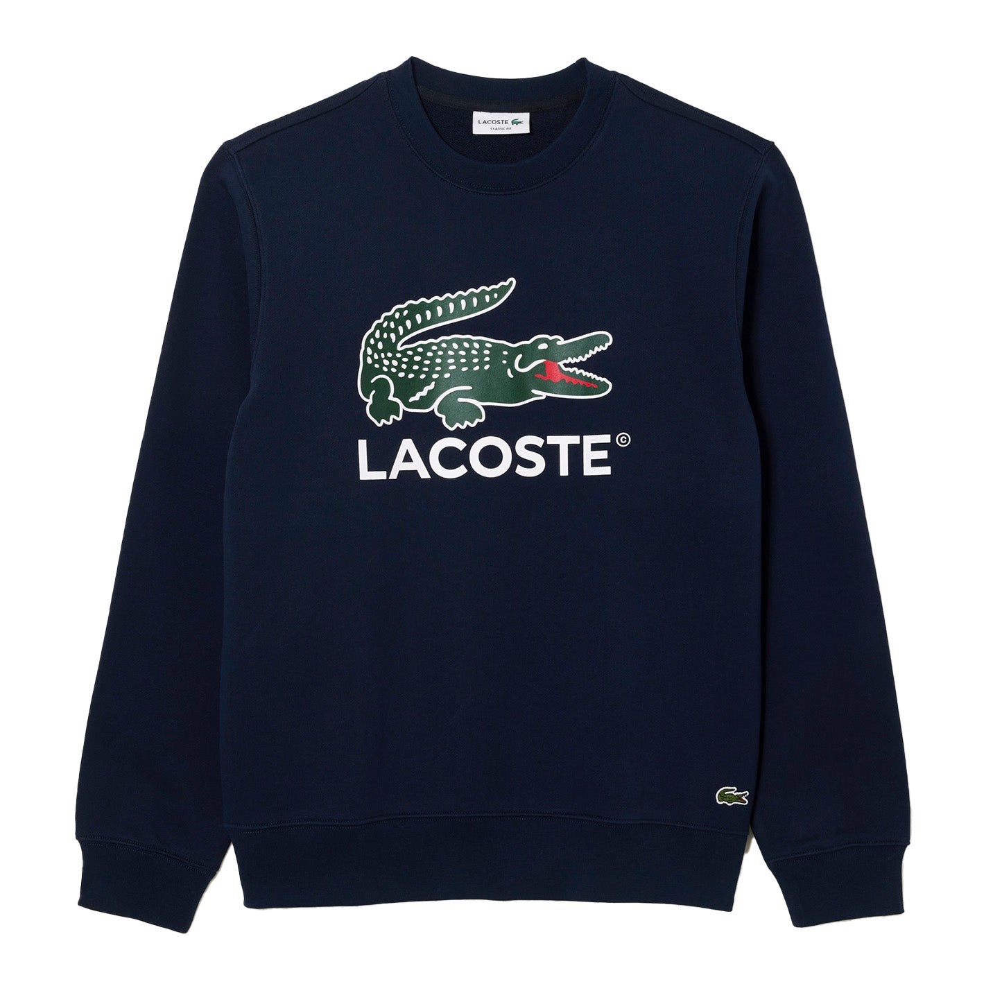 Lacoste Men’s  Crocodiles  Print Crew Neck Sweatshirt