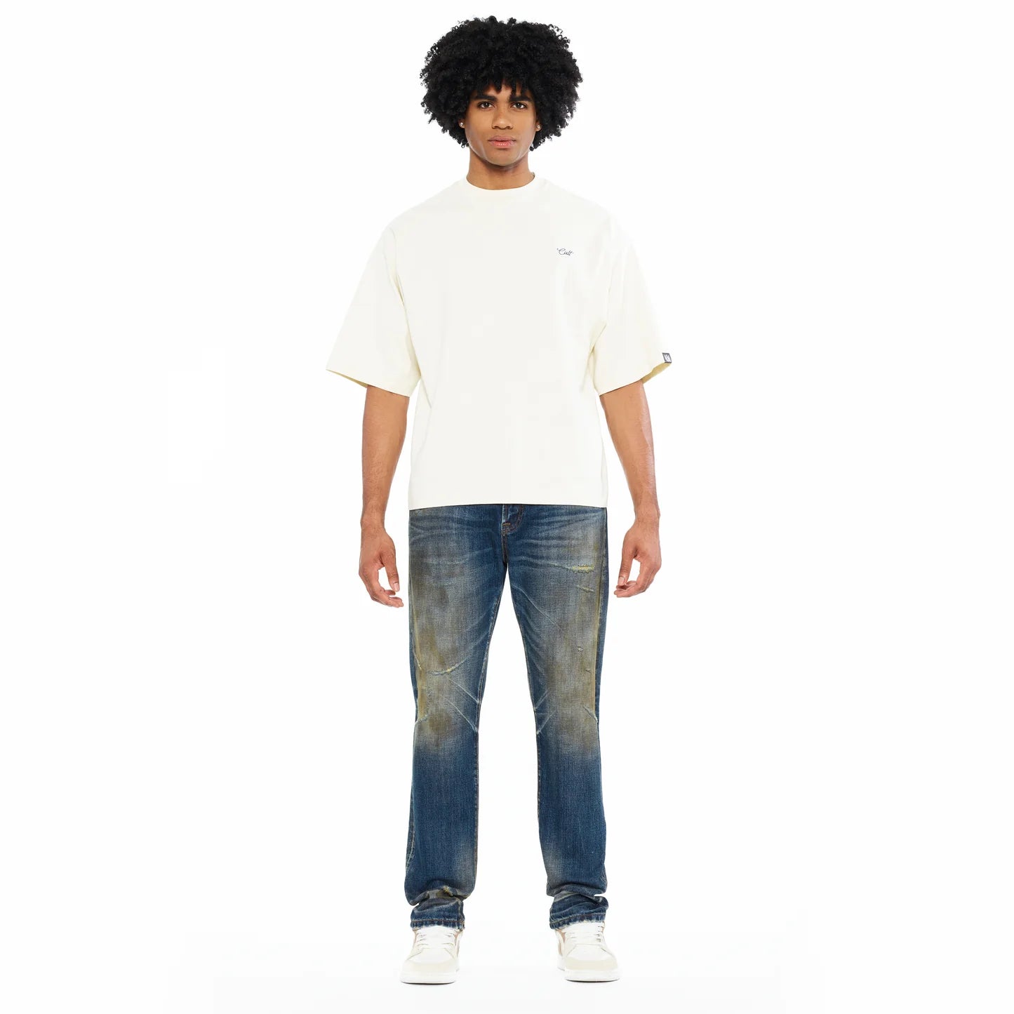 Cult Of Individuality Rocker Slim Straight 602 Jeans In Moss