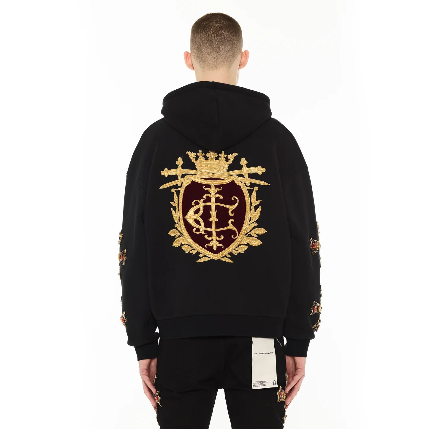 Cult Of Individuality Pullover Novelty Hoody”Family Crest”