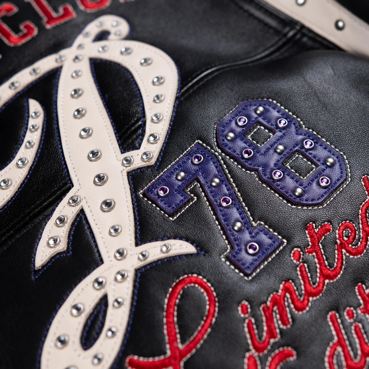 Pelle Pelle   Only the Strong Jacket “Studs & Rhinestone “