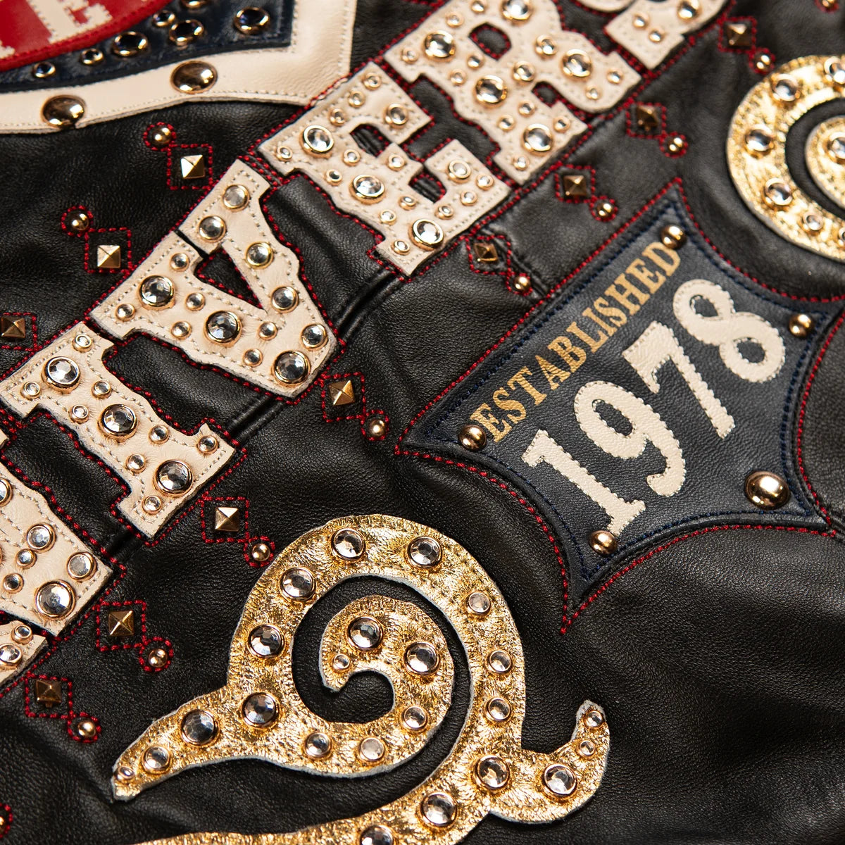 Pelle Pelle  Unraveled Anniversary Jacket “Studs & Rhinestone”