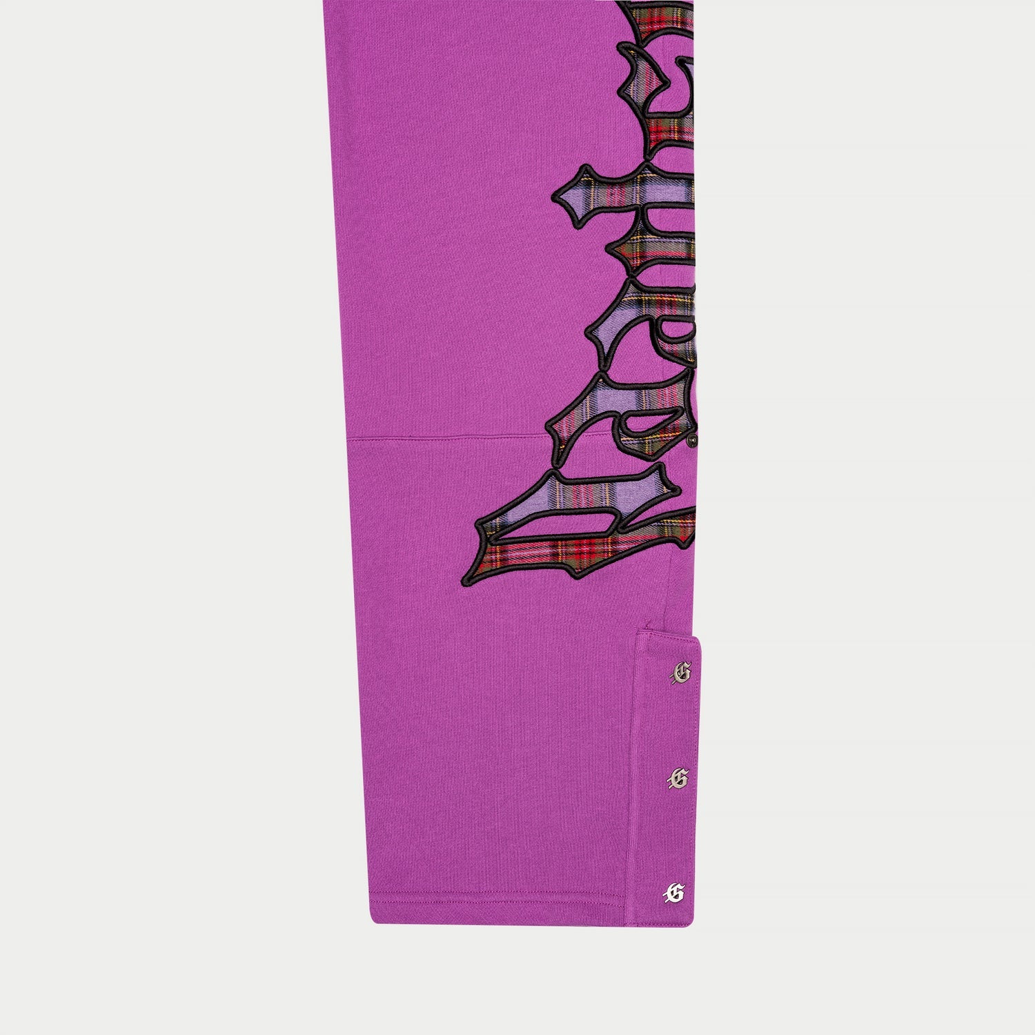 Godspeed OG Logo Sweatsuit (Pink Plaid) - Blue Jeans