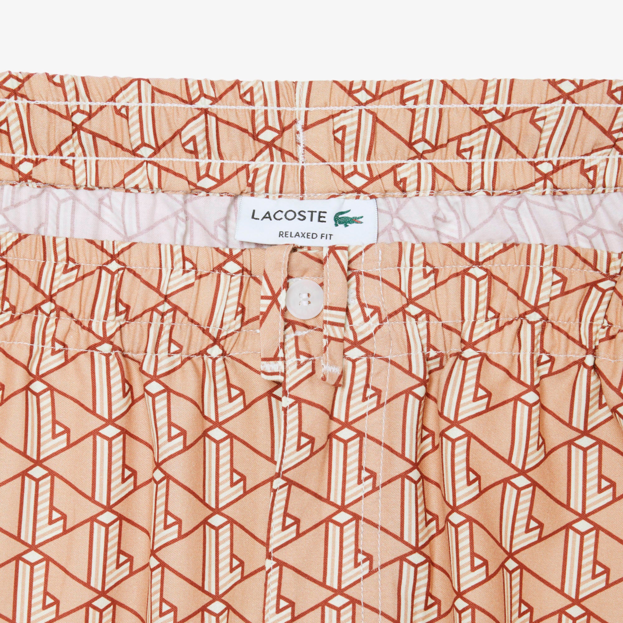 Lacoste Men's Lightweight Monogram Print Shorts