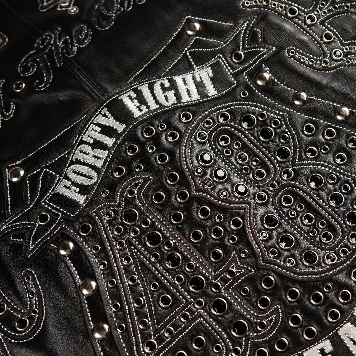 Pelle Pelle  Unraveled Anniversary Jacket “Studs & Rhinestone”