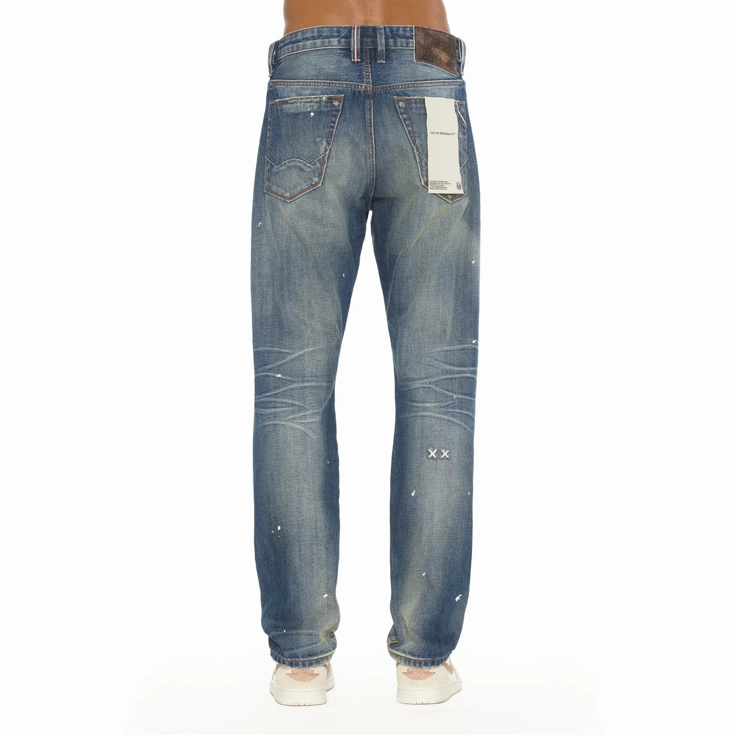 Cult Of Individuality Rocker Slim Straight 602 Jeans In Baltic