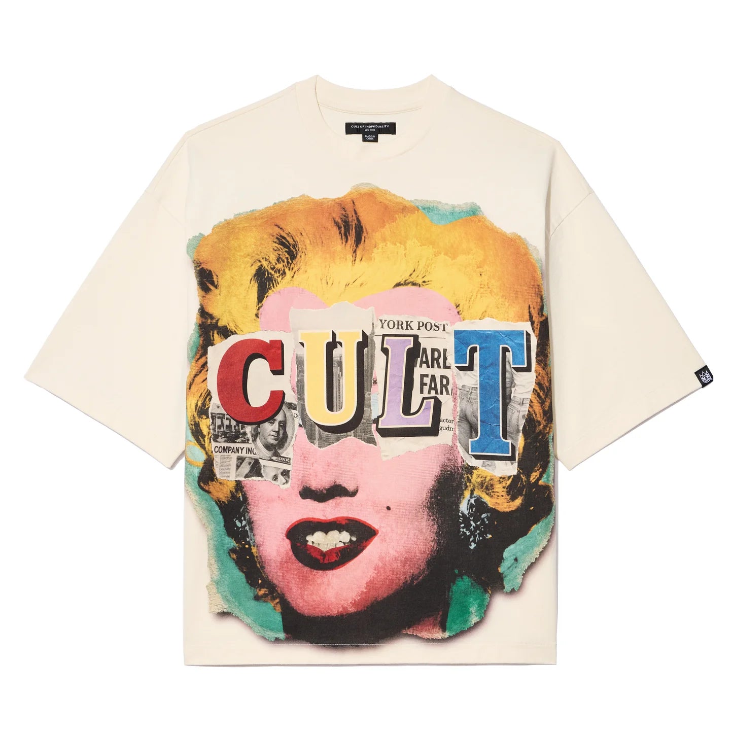 Cult Of Individuality Oversized Short Sleeve Crew Neck Tee "Every Secret " Has A  lie