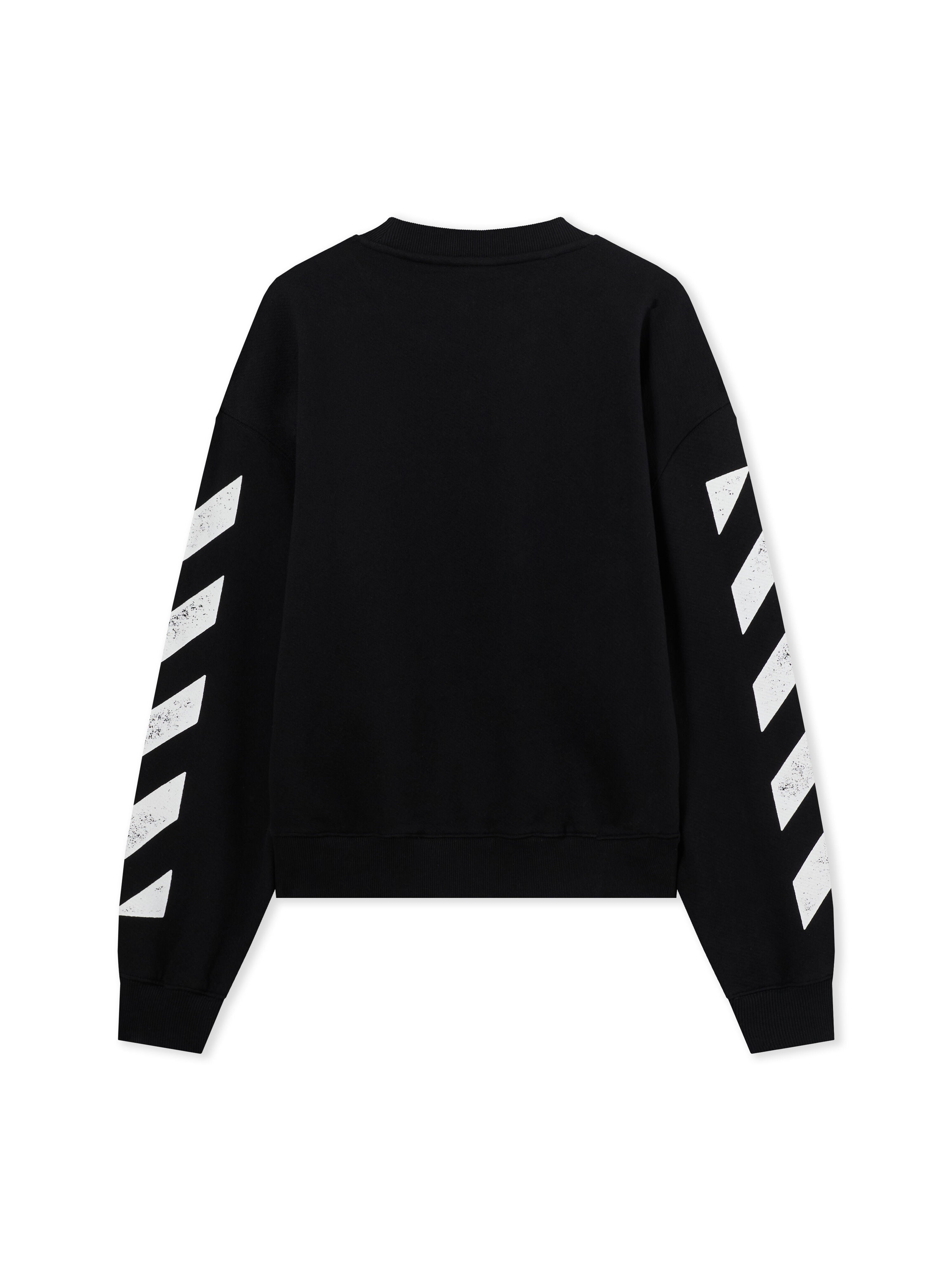 L/AB c/o Off-White Diagonal Crew Neck Sweatshirt