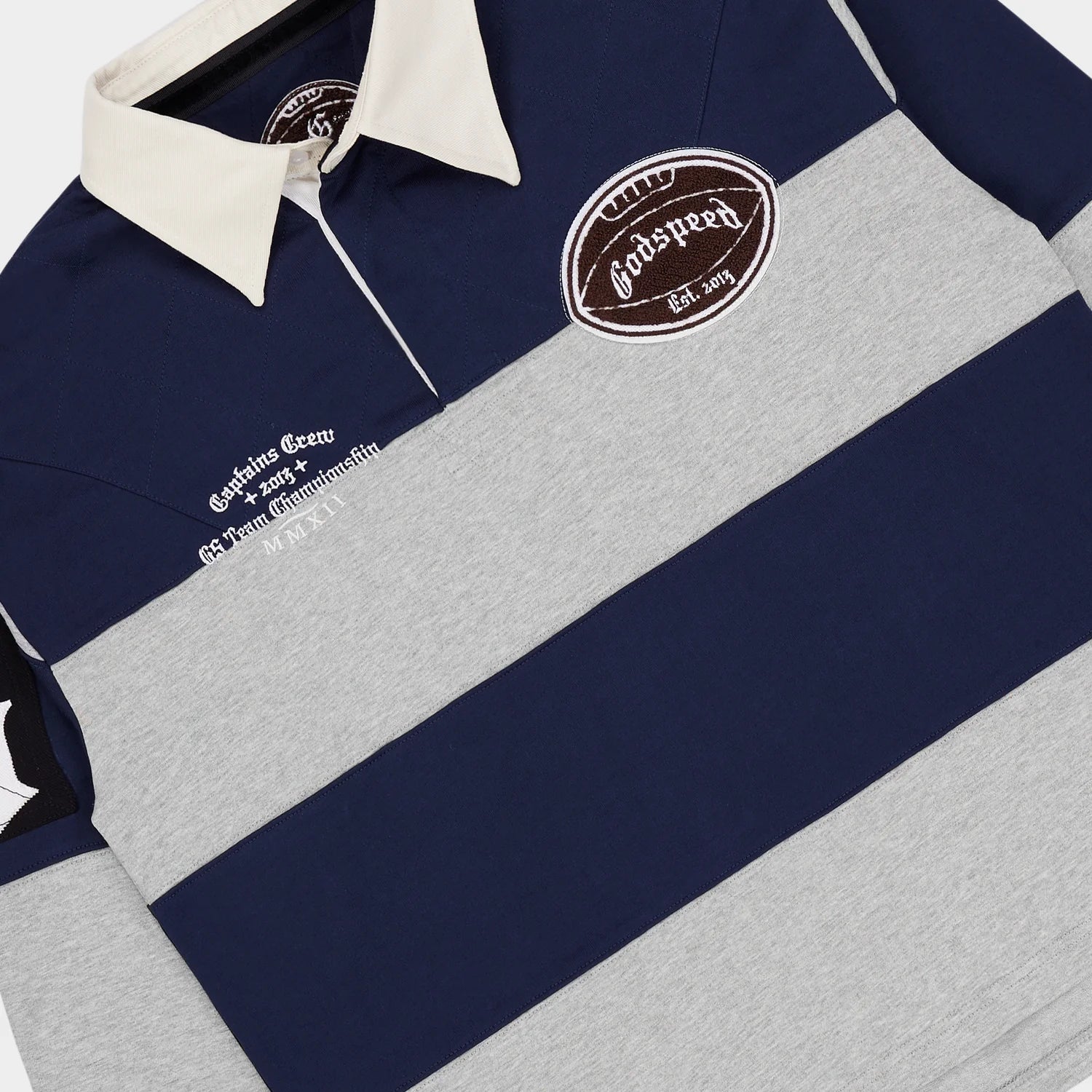 Godspeed Classic Field Rugby Shirt (Navy/Heather)