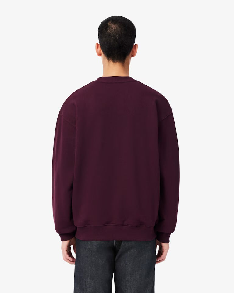 Lacoste Embroidered Fleece Crew Neck Sweatshirt