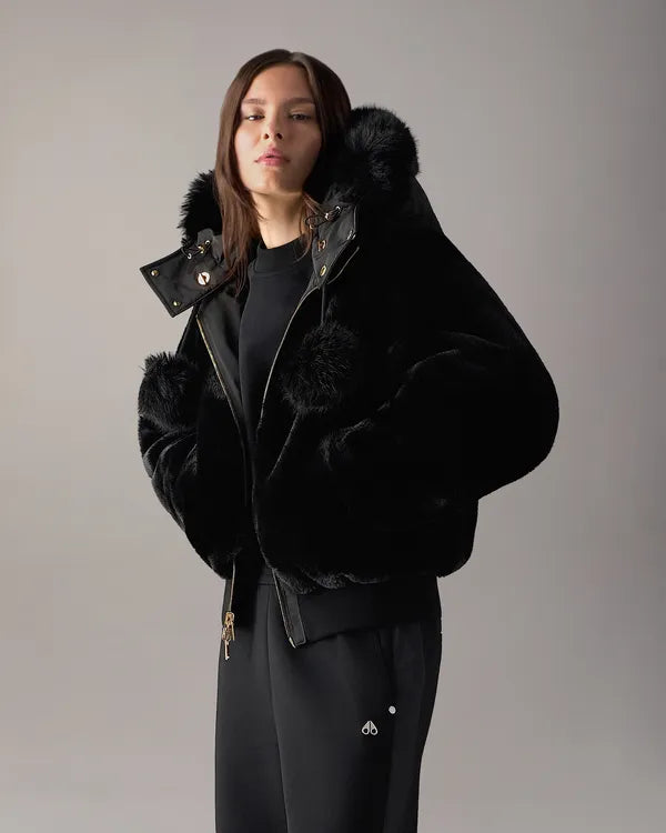 Moose Knuckles Women’s Luxe Satin Bomber Jacket