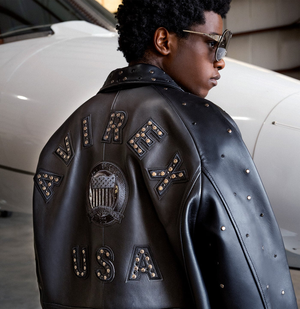 Avirex Limited Edition Studded Icon Jacket